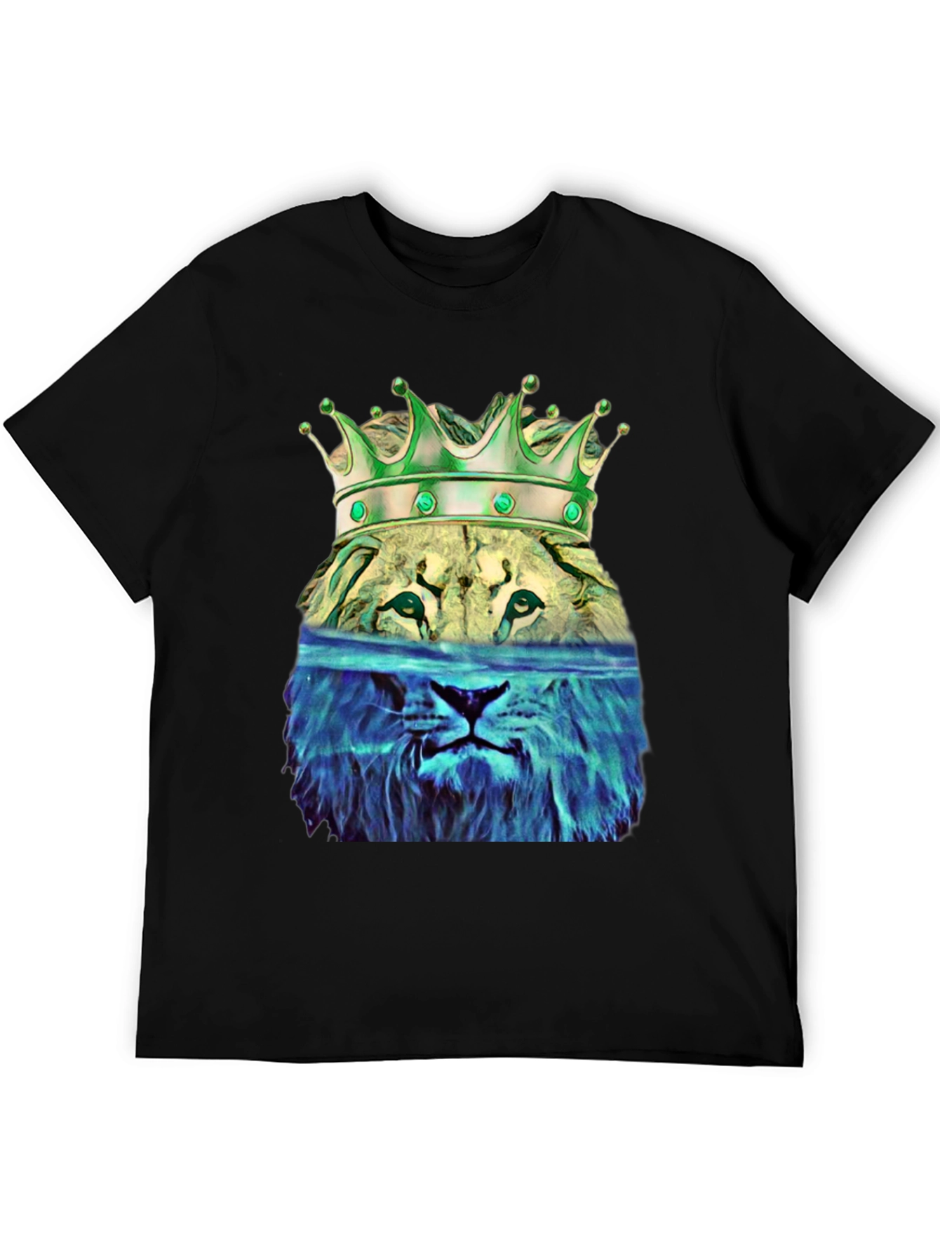 Lion King Graphic Tee - Stylish Mens Black T-Shirt