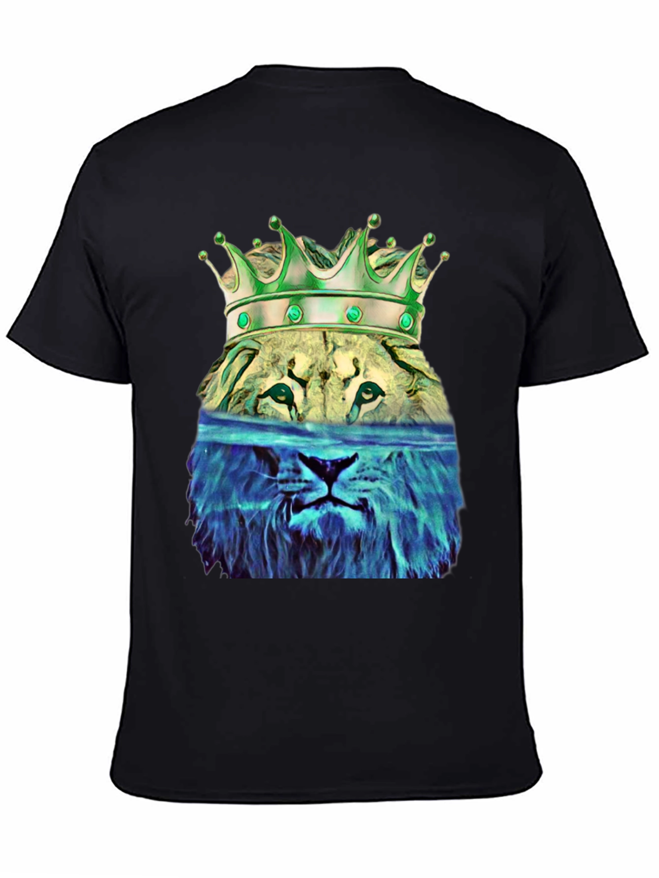 Lion King Graphic Tee - Stylish Mens Black T-Shirt