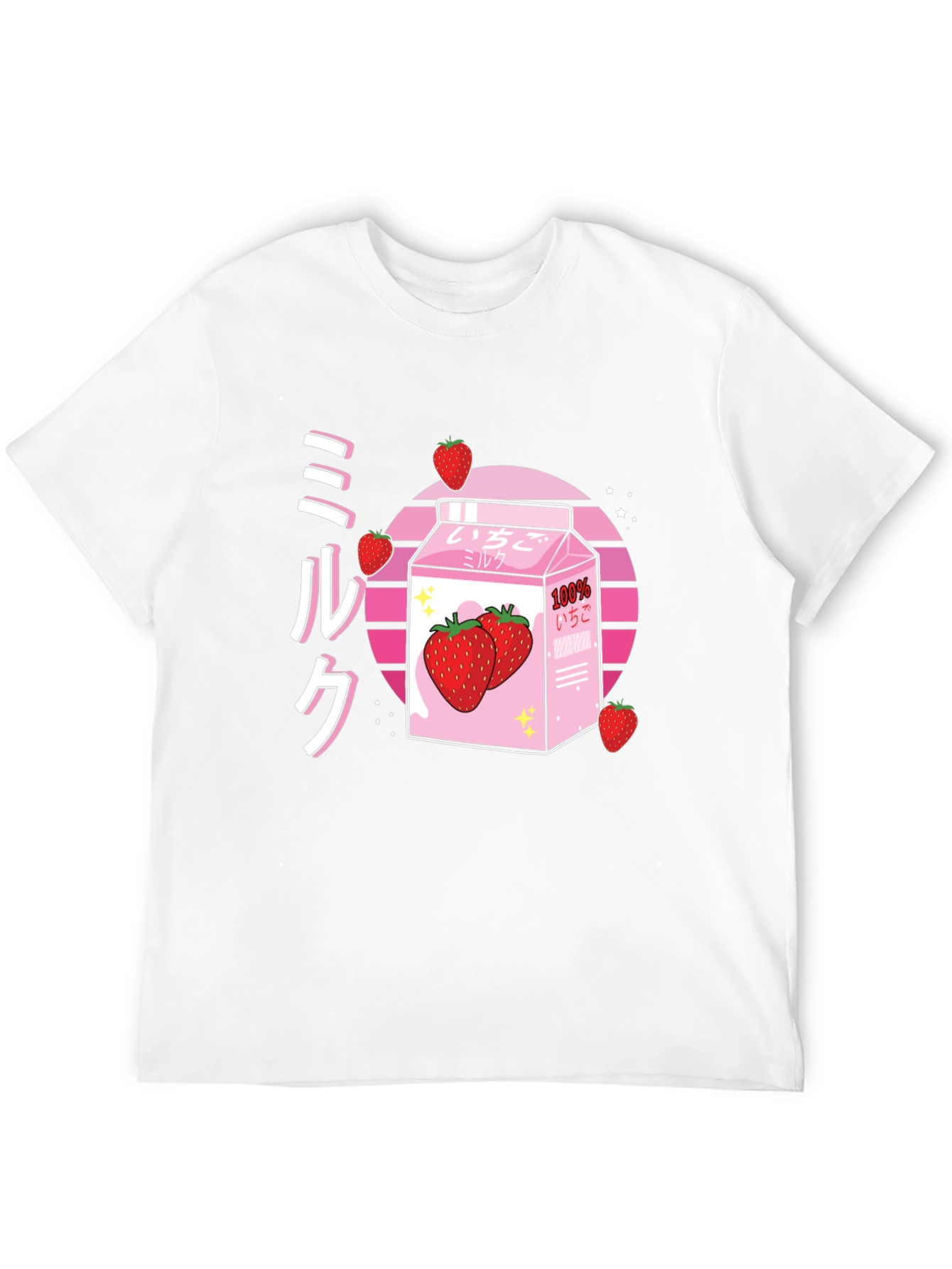 Strawberry Milk T-Shirt - Kawaii Style