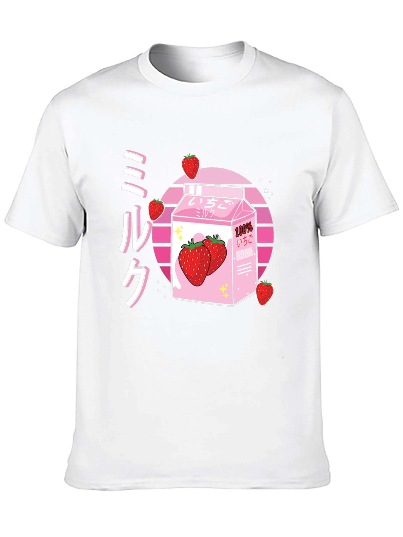 Strawberry Milk T-Shirt - Kawaii Style