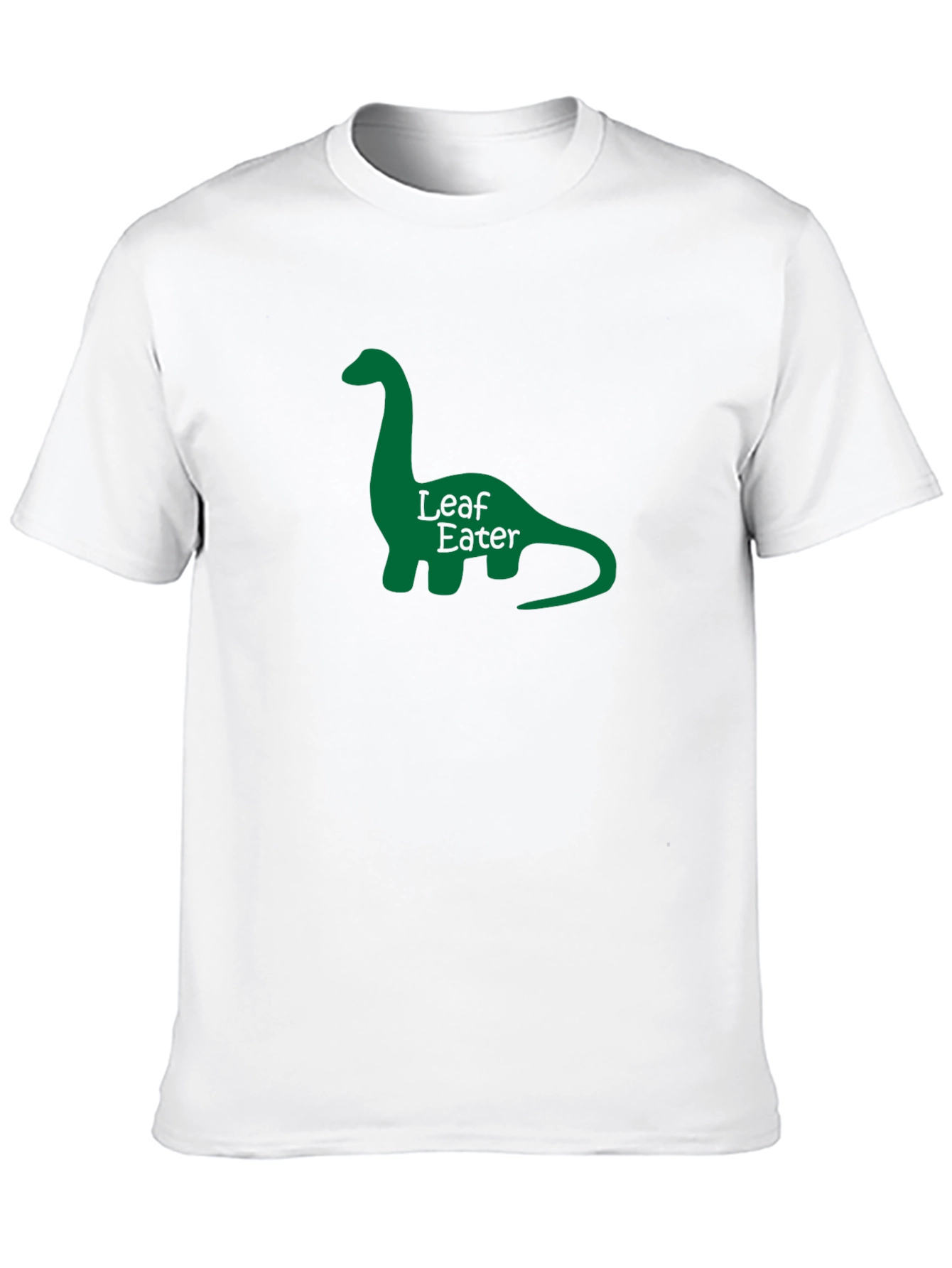 Leaf Eater Dinosaur Graphic Tee - Black