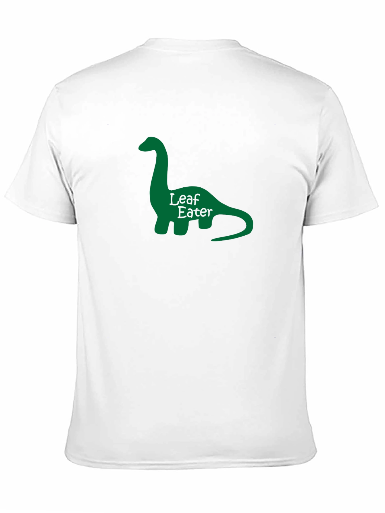 Leaf Eater Dinosaur Graphic Tee - Black