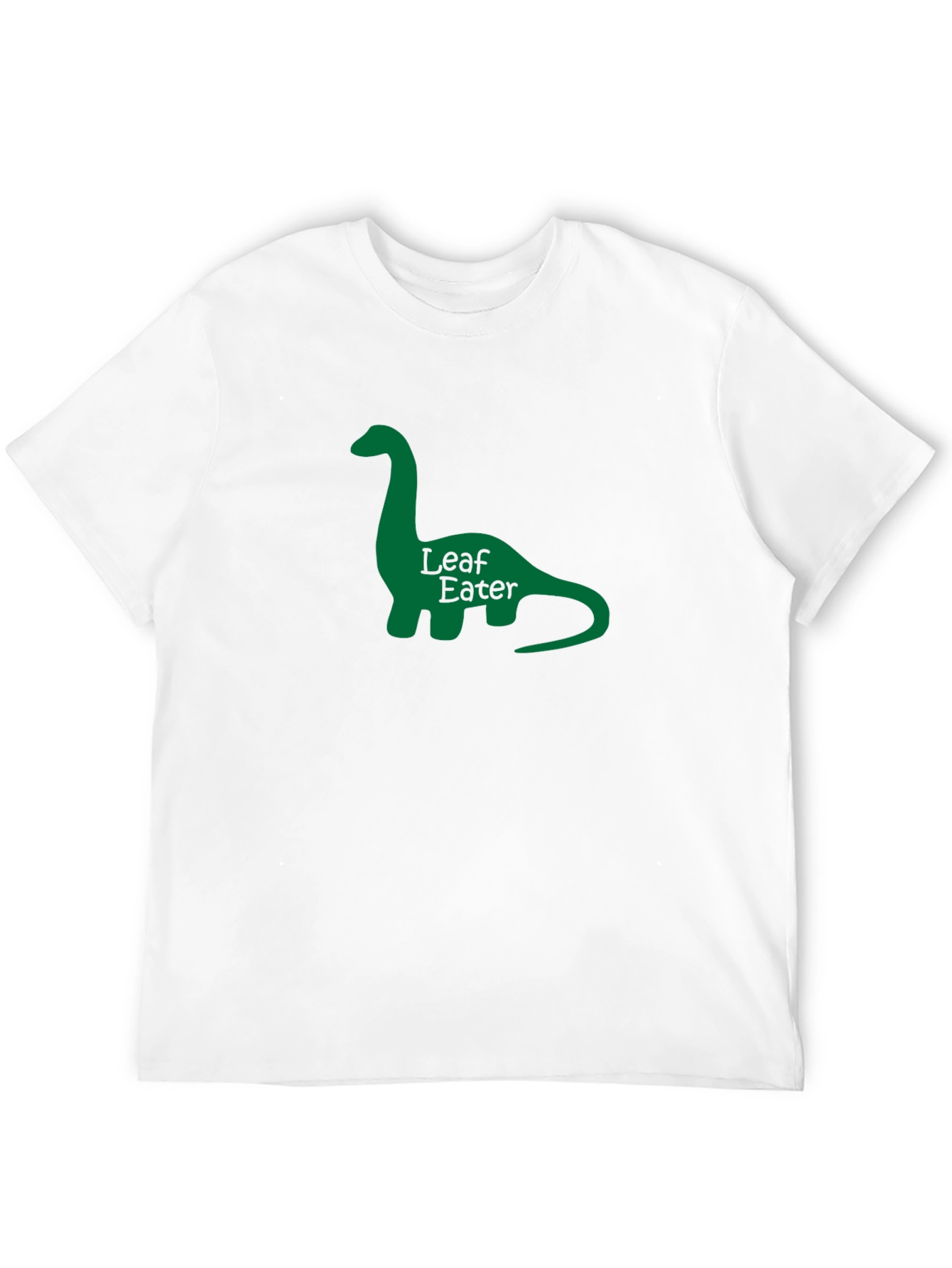 Leaf Eater Dinosaur Graphic Tee - Black