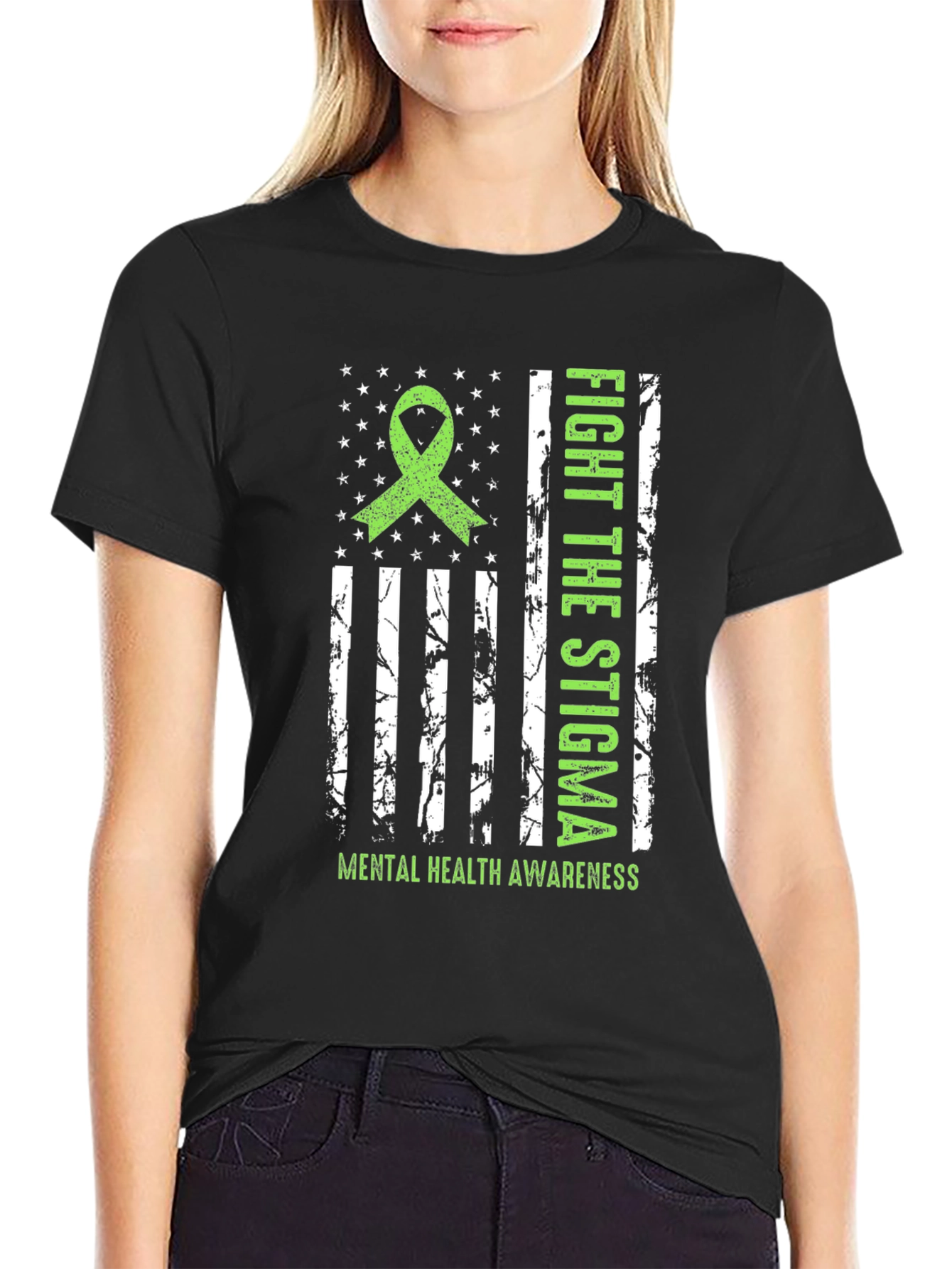Fight Stigma Mental Health Awareness T-Shirt