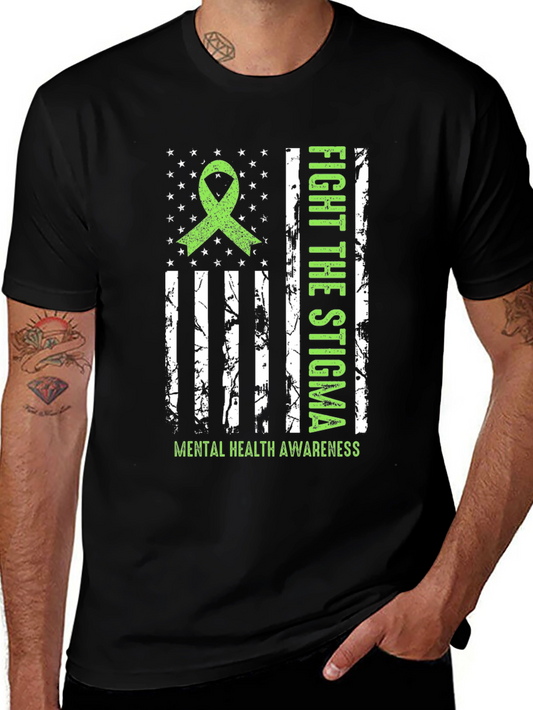 Fight Stigma Mental Health Awareness T-Shirt