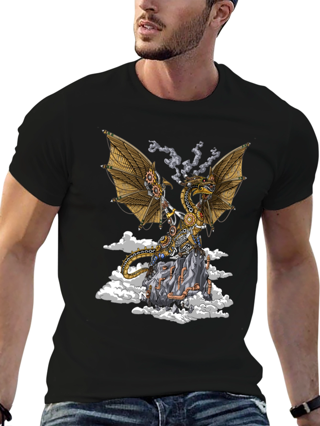 Steampunk Dragon Graphic Tee