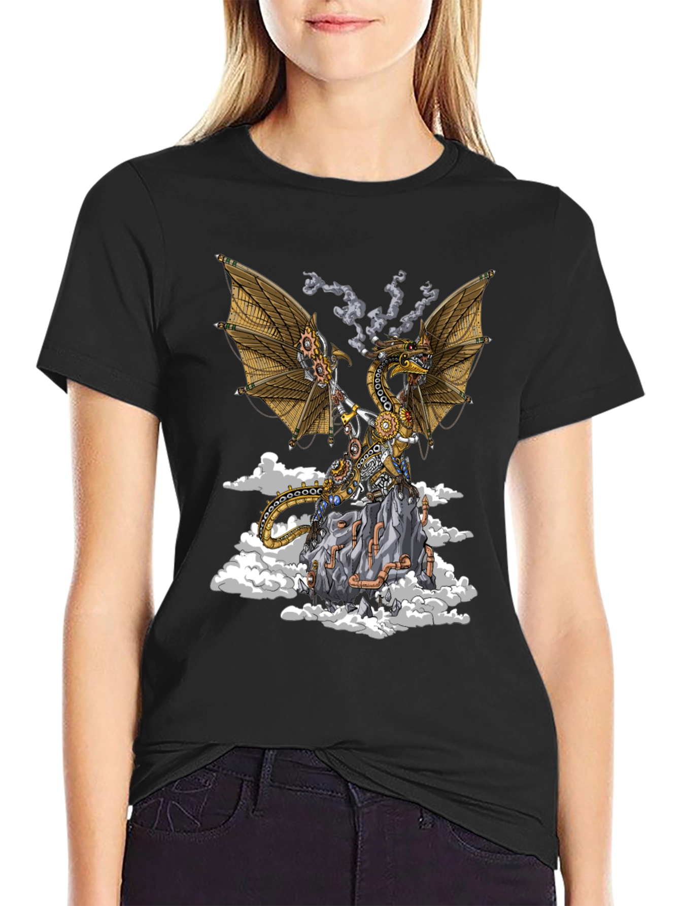 Steampunk Dragon Graphic Tee