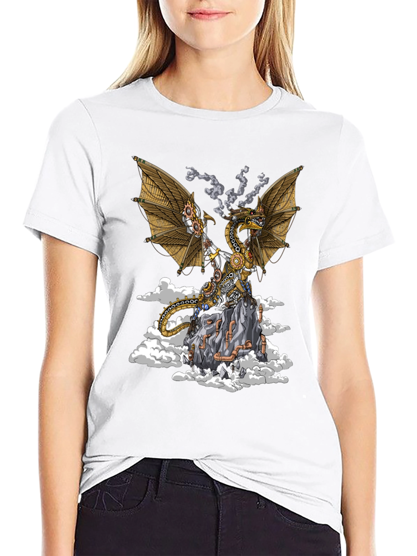 Steampunk Dragon Graphic Tee