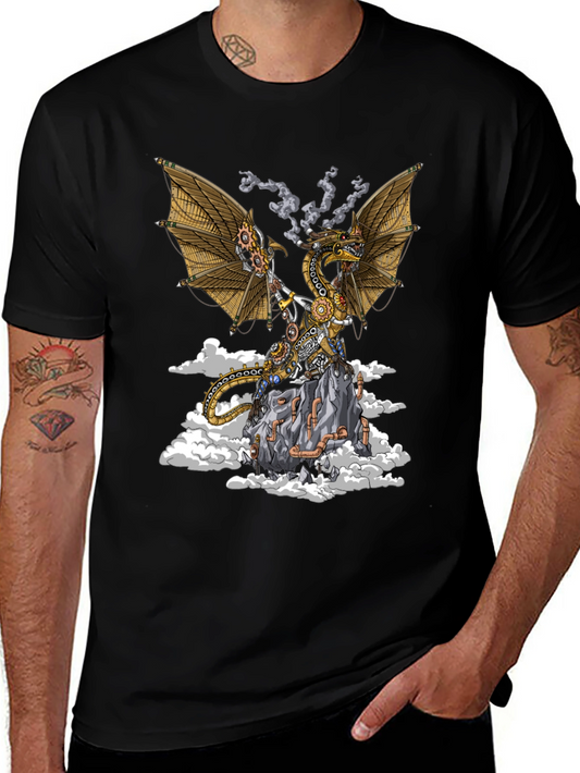 Steampunk Dragon Graphic Tee