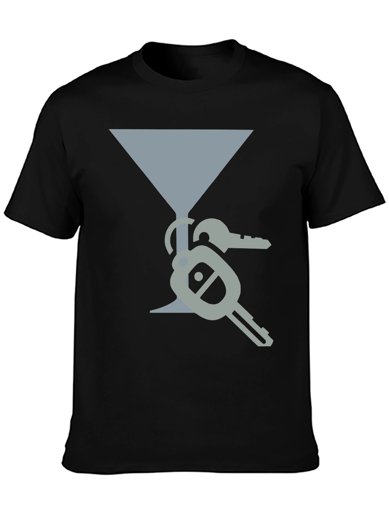 Martini Glass & Keys Graphic Tee