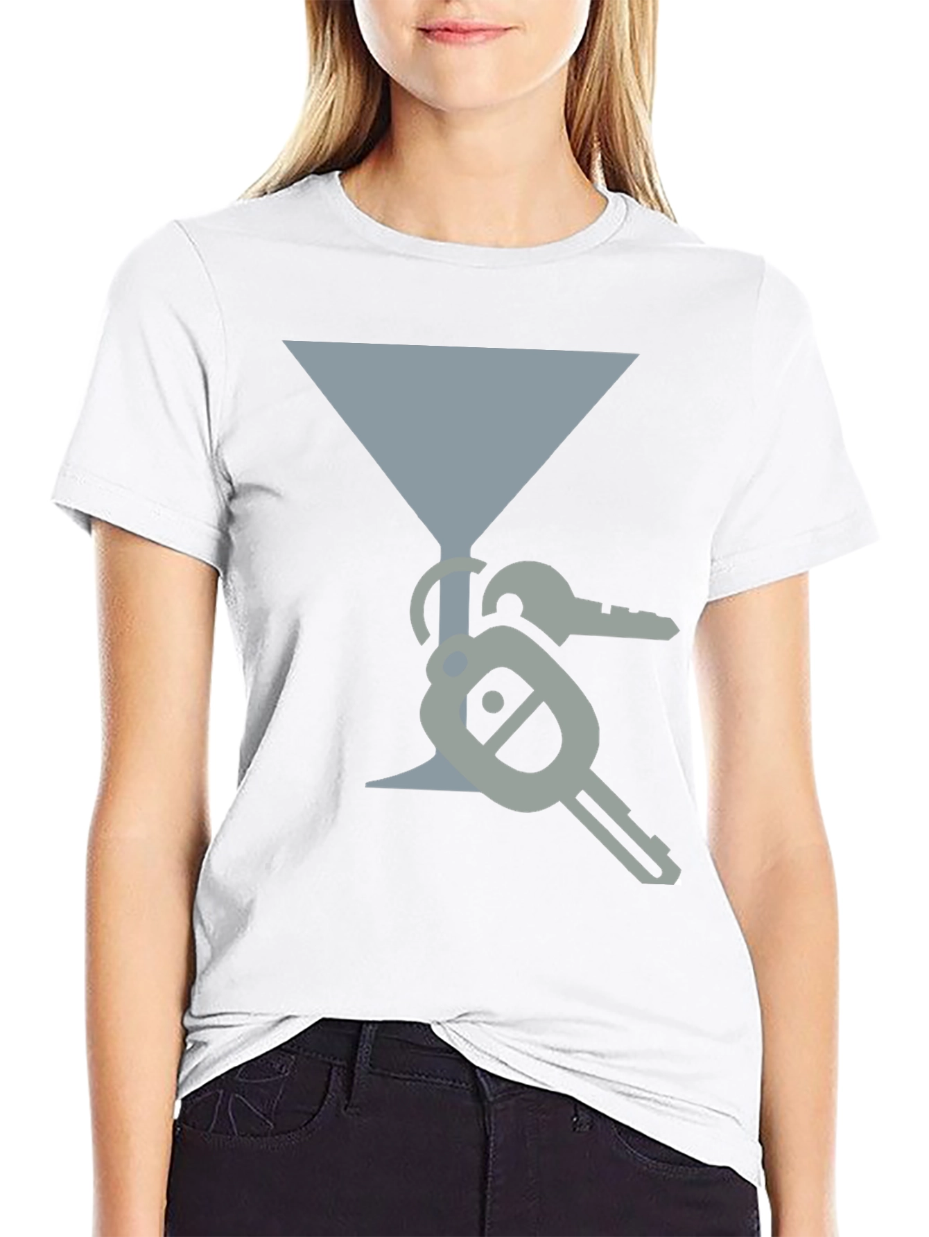 Martini Glass & Keys Graphic Tee