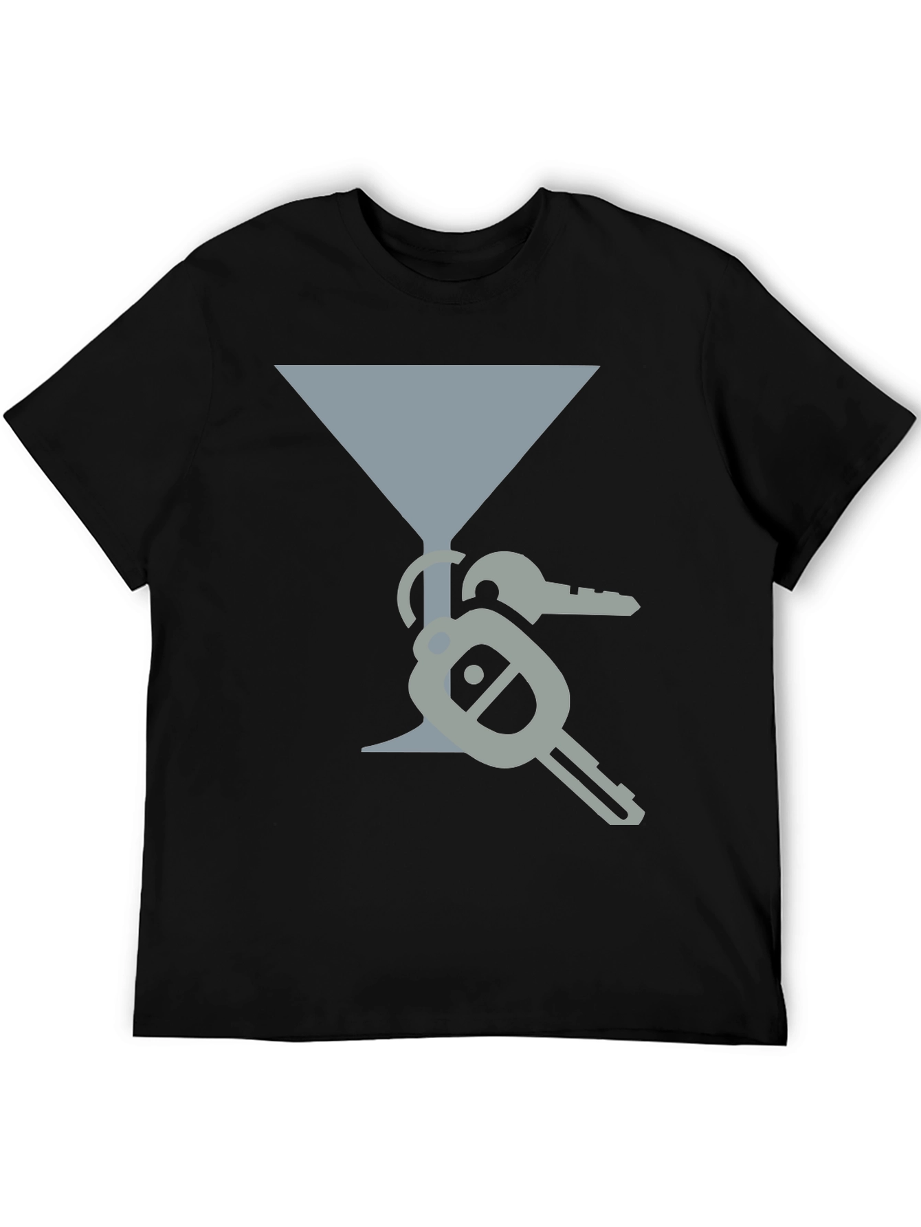 Martini Glass & Keys Graphic Tee
