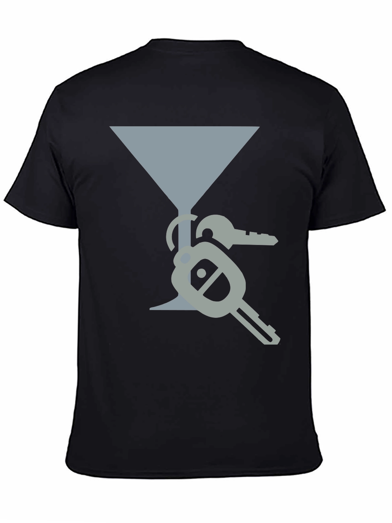 Martini Glass & Keys Graphic Tee