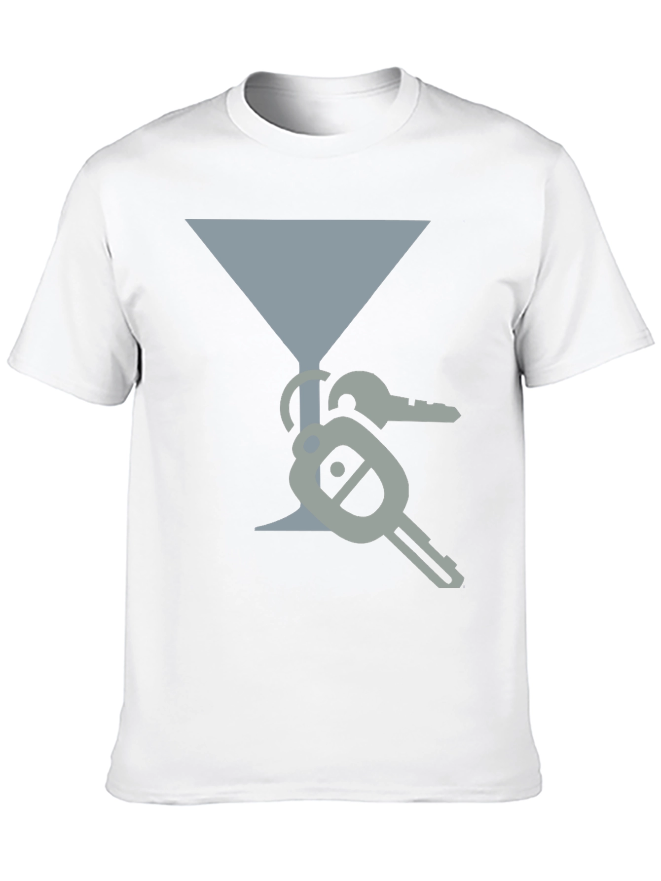 Martini Glass & Keys Graphic Tee