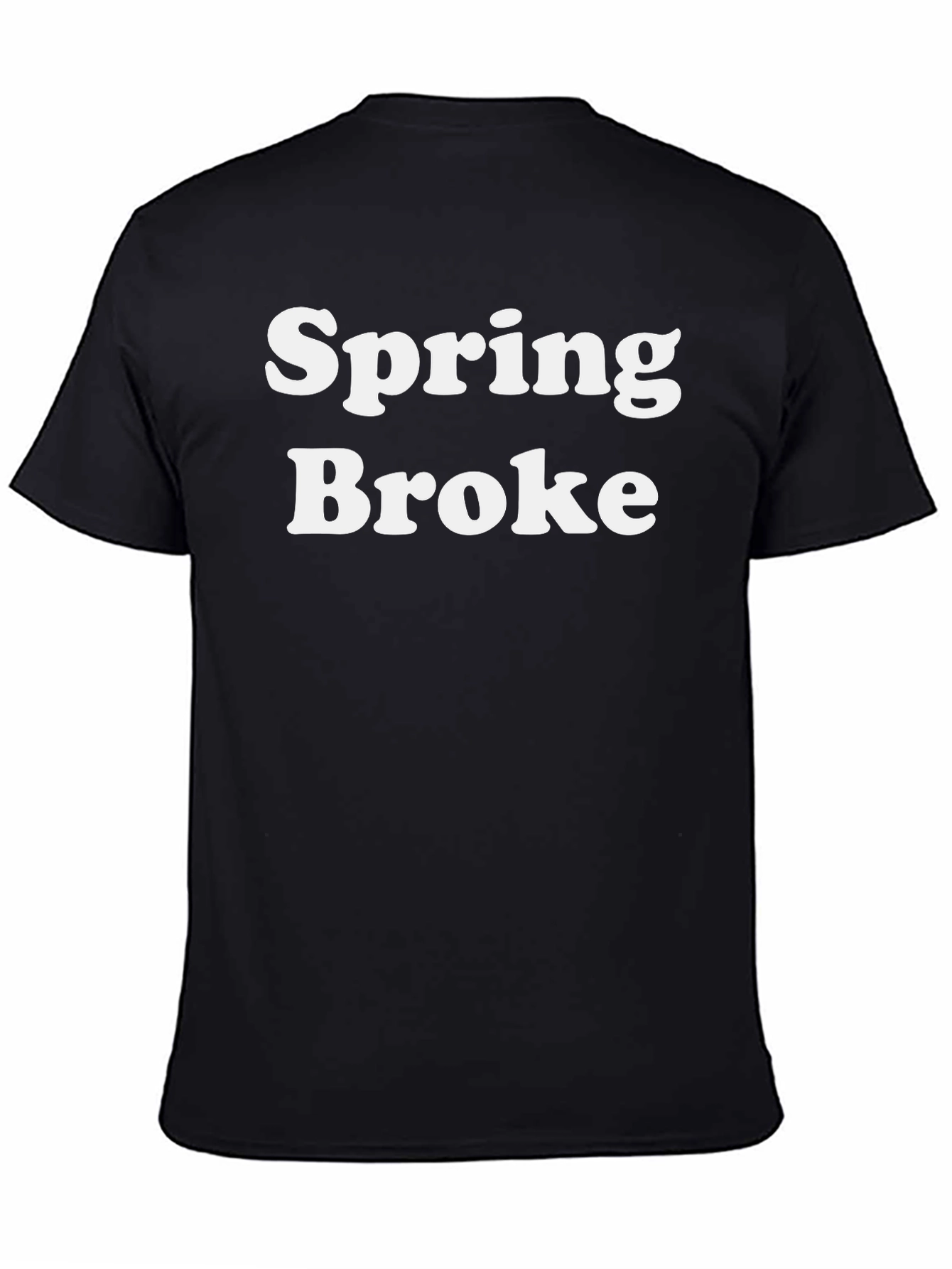 Spring Broke Black Graphic T-Shirt