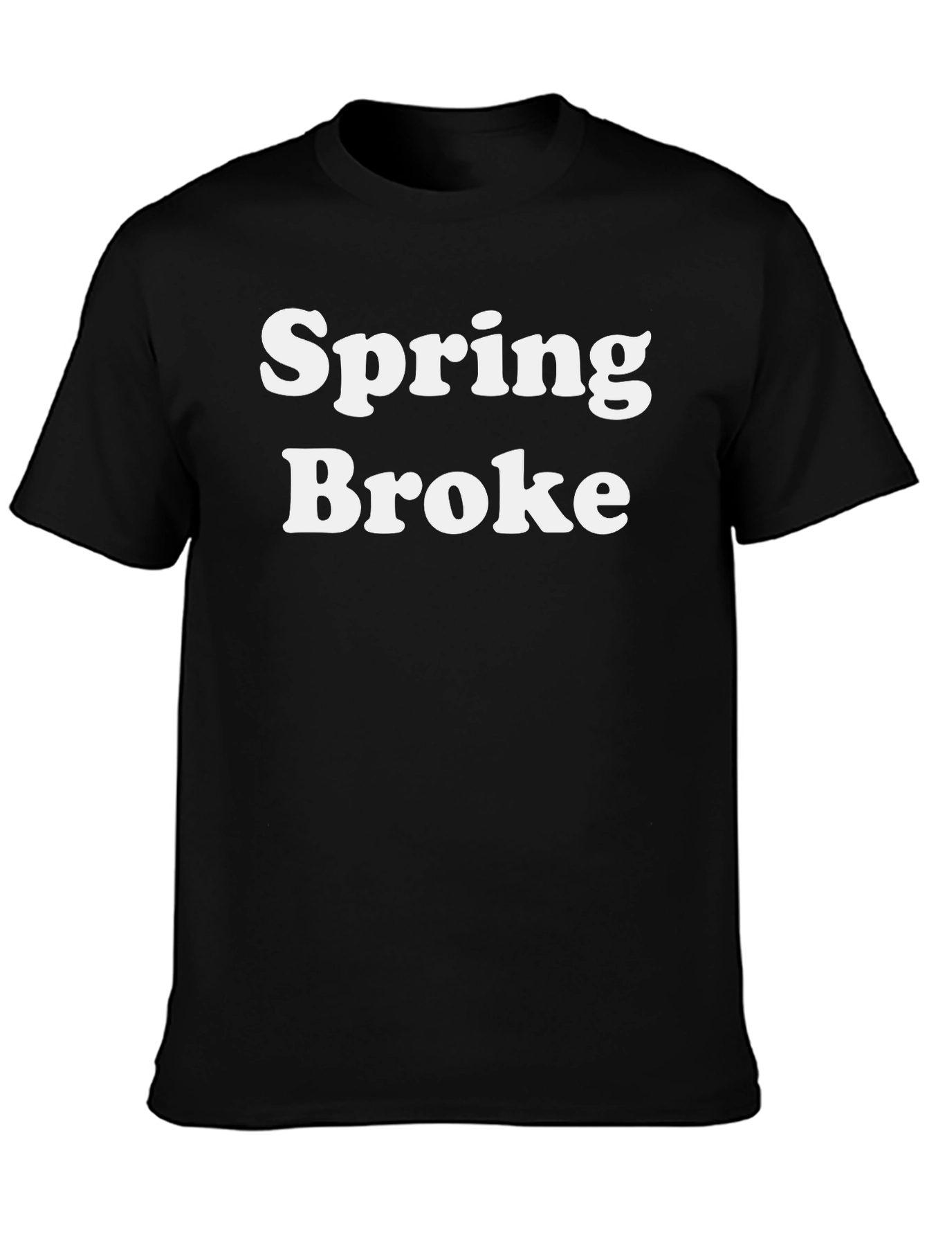 Spring Broke Black Graphic T-Shirt