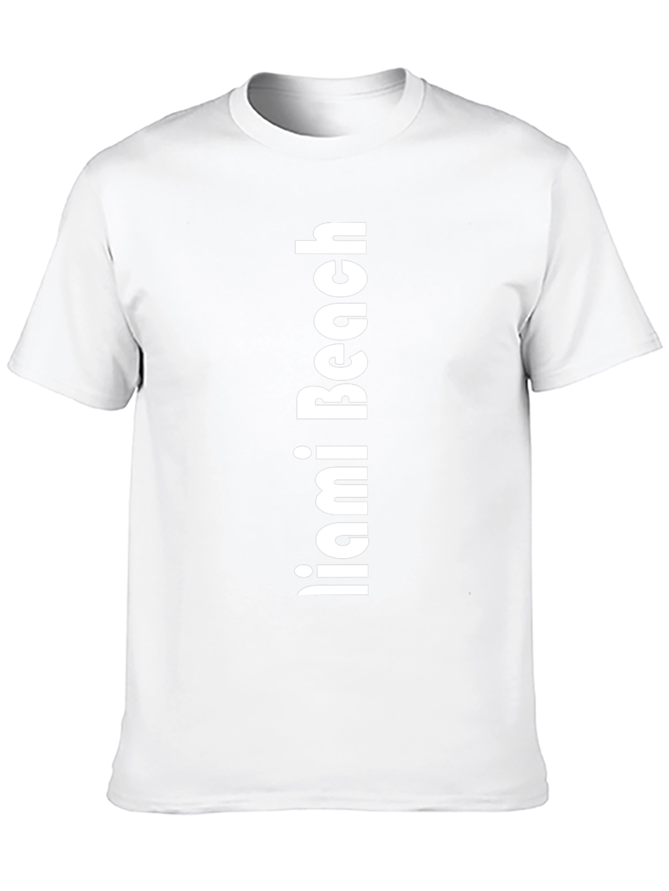 Miami Beach Black Graphic Tee