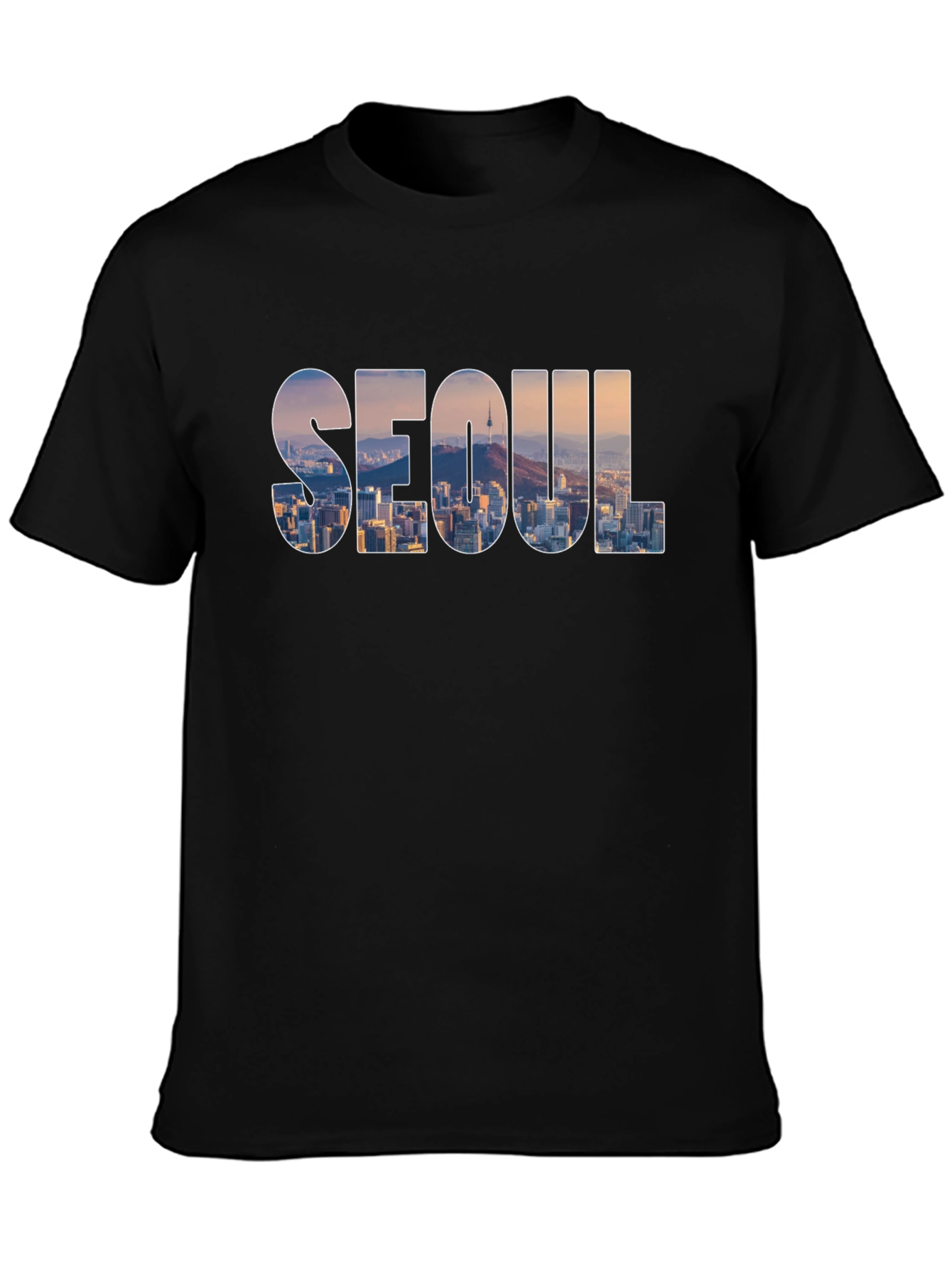 Seoul Skyline Graphic T-Shirt