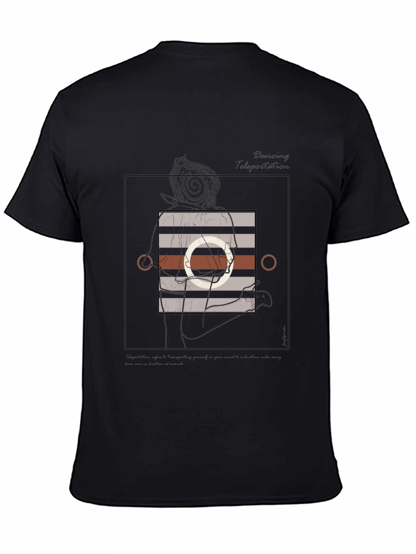 Abstract Graphic Print T-Shirt - Modern Style