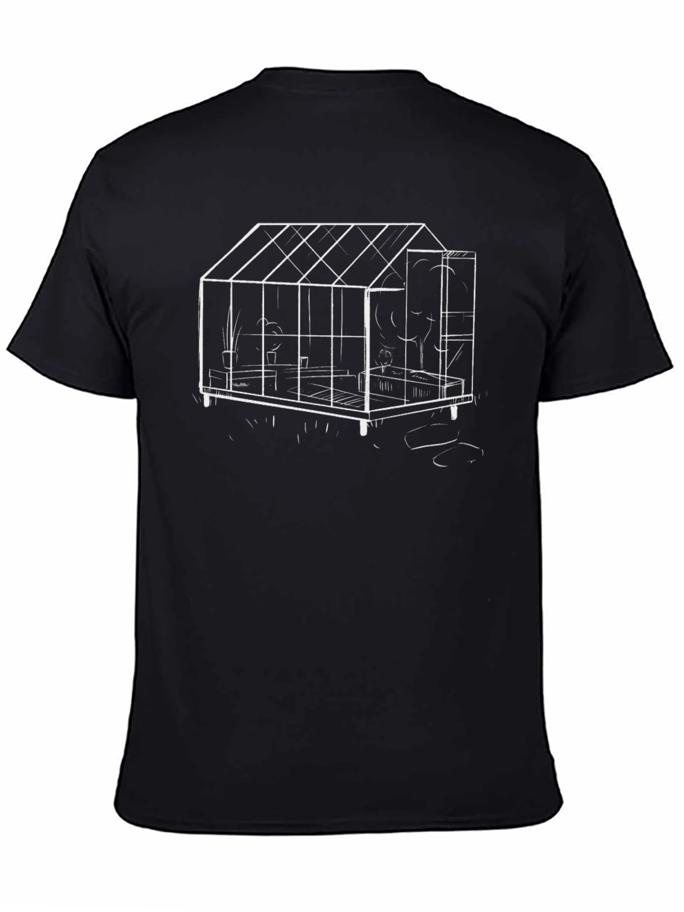 Greenhouse Sketch Black T-Shirt