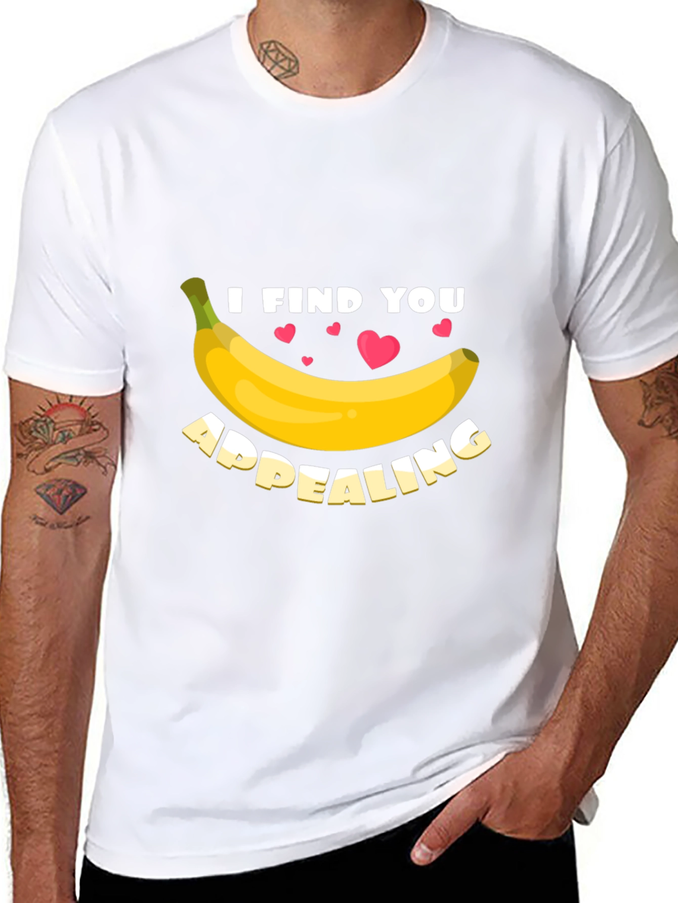I Find You Appealing Funny Banana Graphic T-Shirt