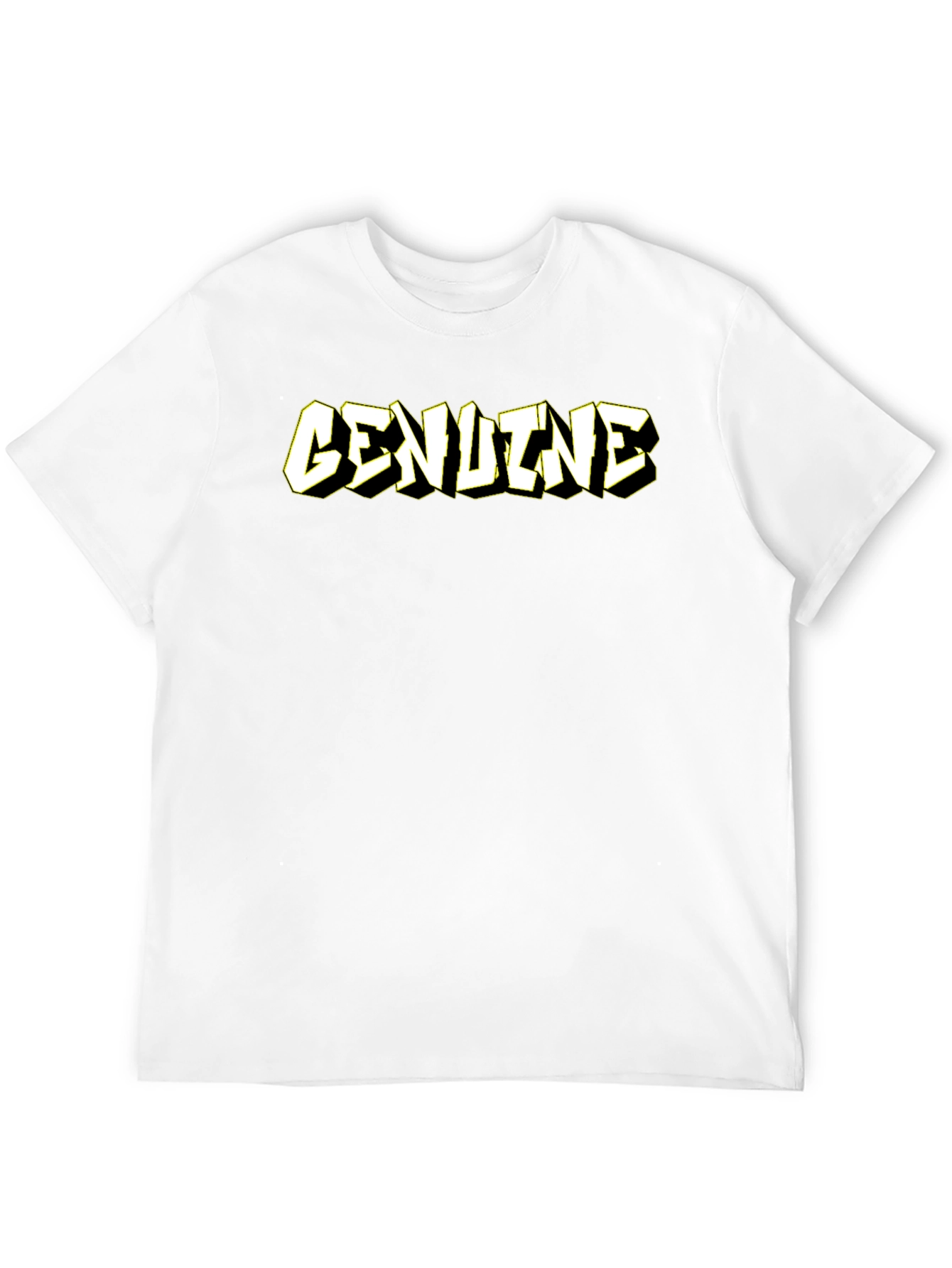 Genuine Graphic Tee - Premium Black Cotton