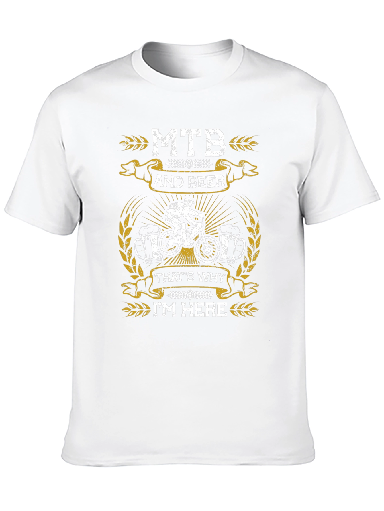 MTB and Beer Graphic T-Shirt