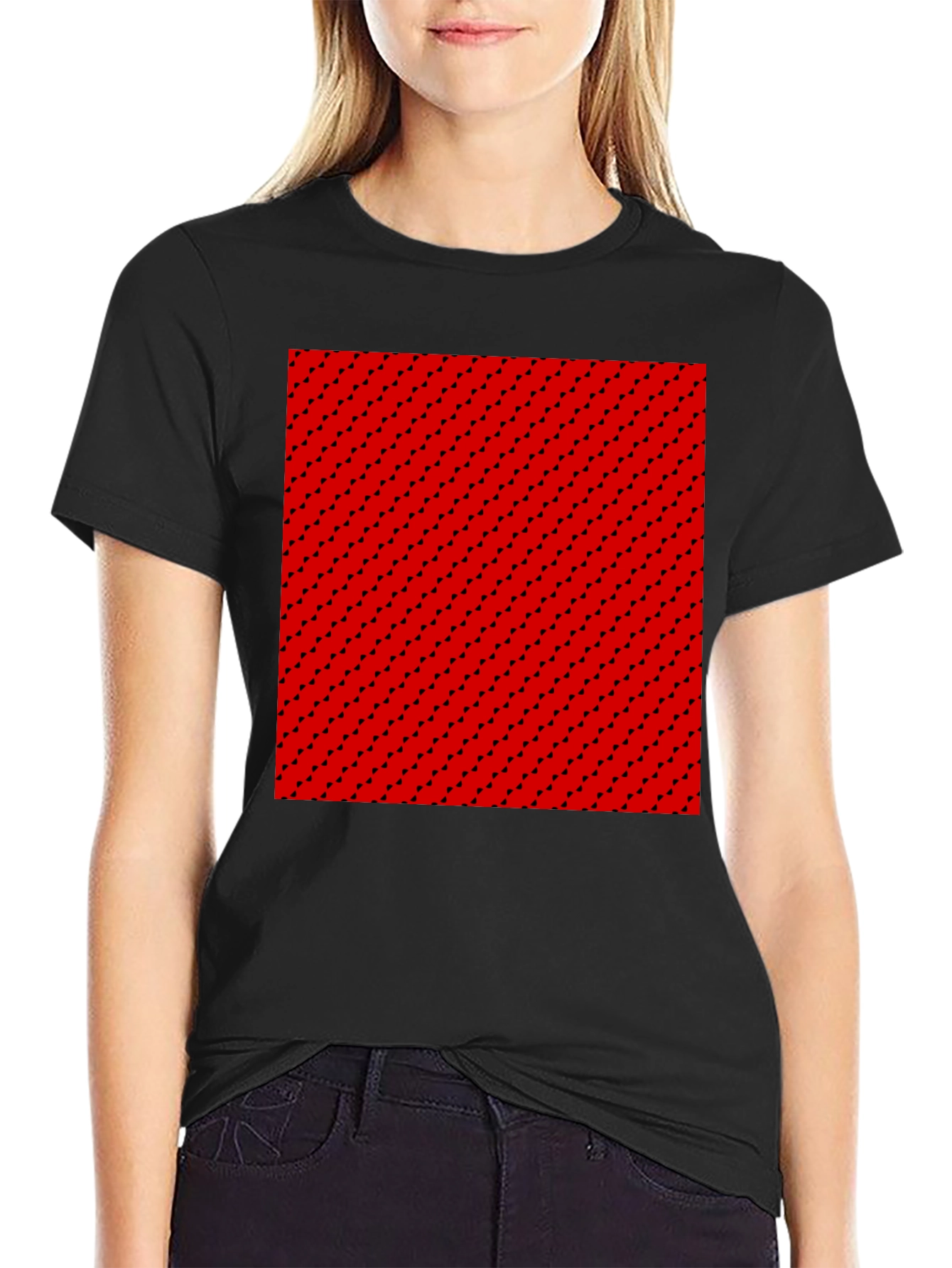 Red Patterned Tee