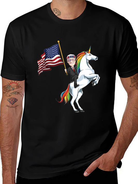 Patriotic Joe Biden Unicorn Graphic Tee