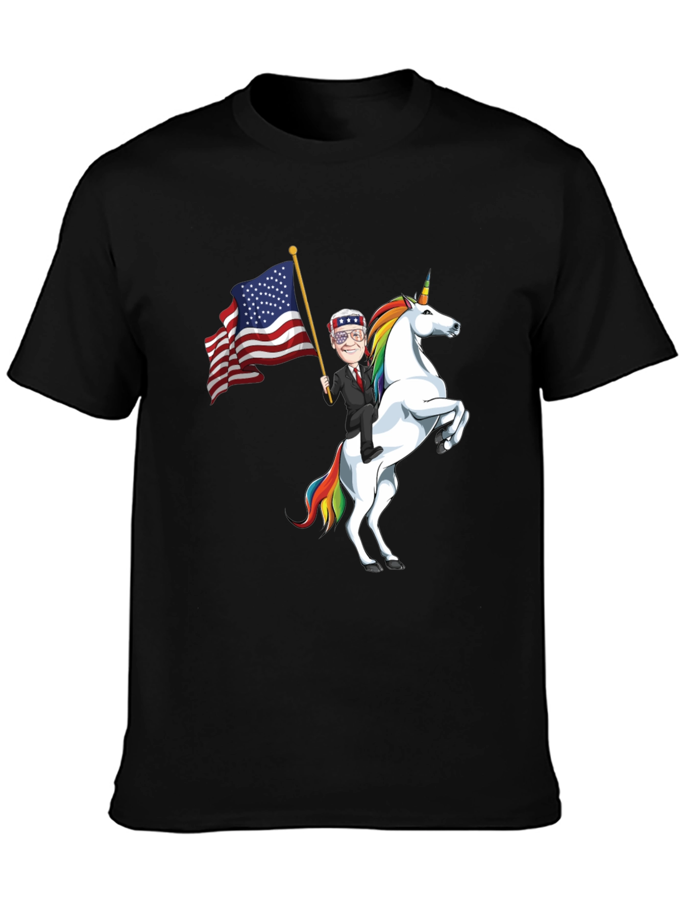 Patriotic Joe Biden Unicorn Graphic Tee