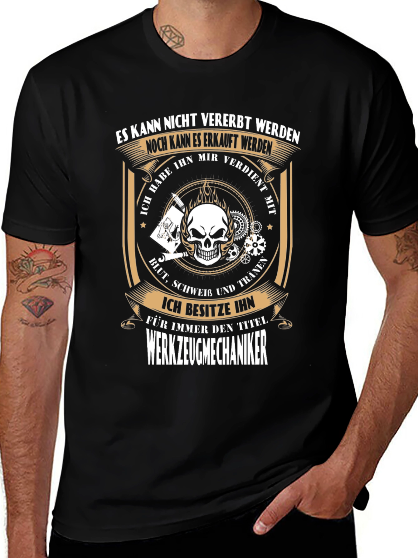 Werkzeugmechaniker Skull T-Shirt
