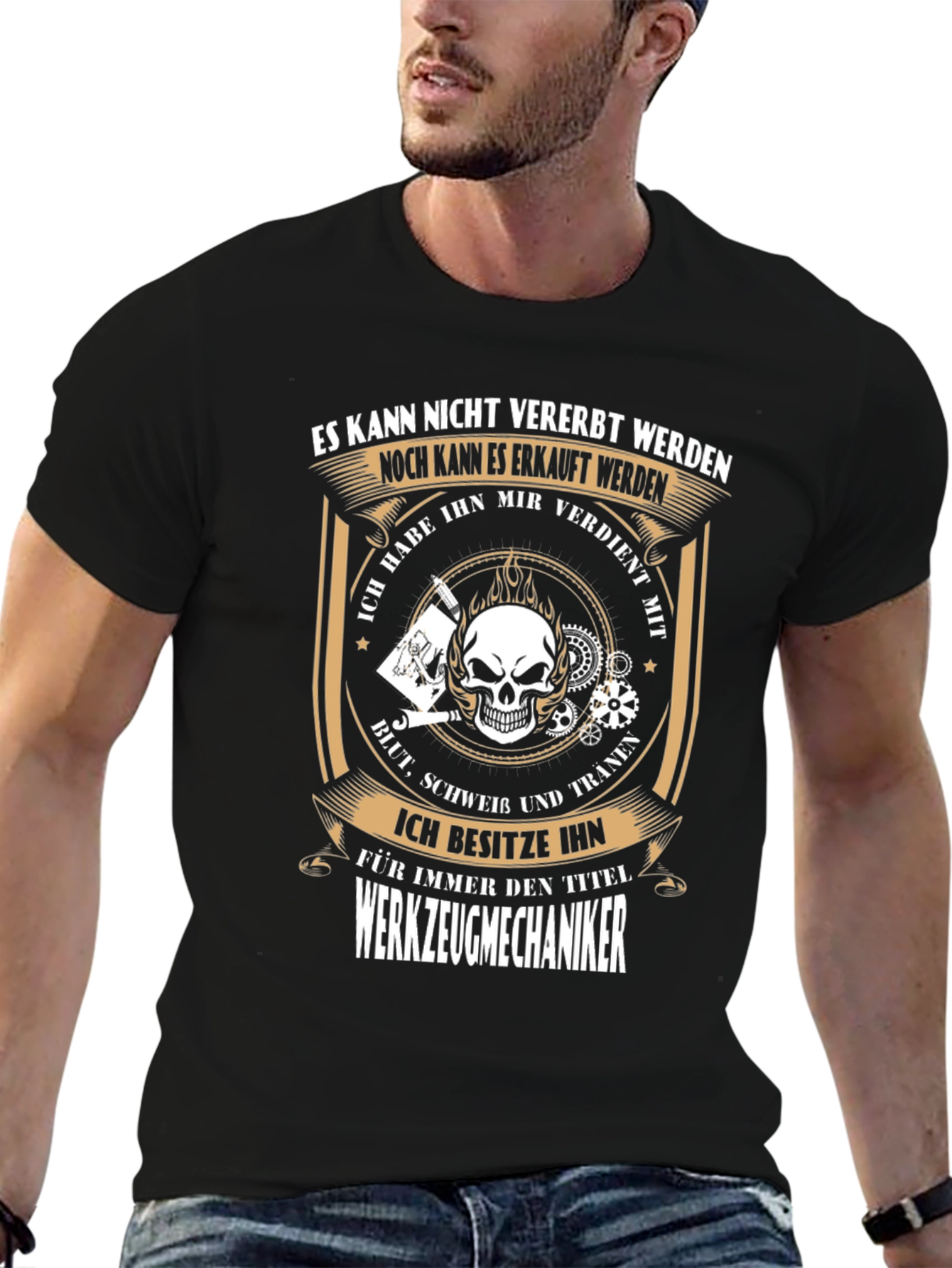Werkzeugmechaniker Skull T-Shirt