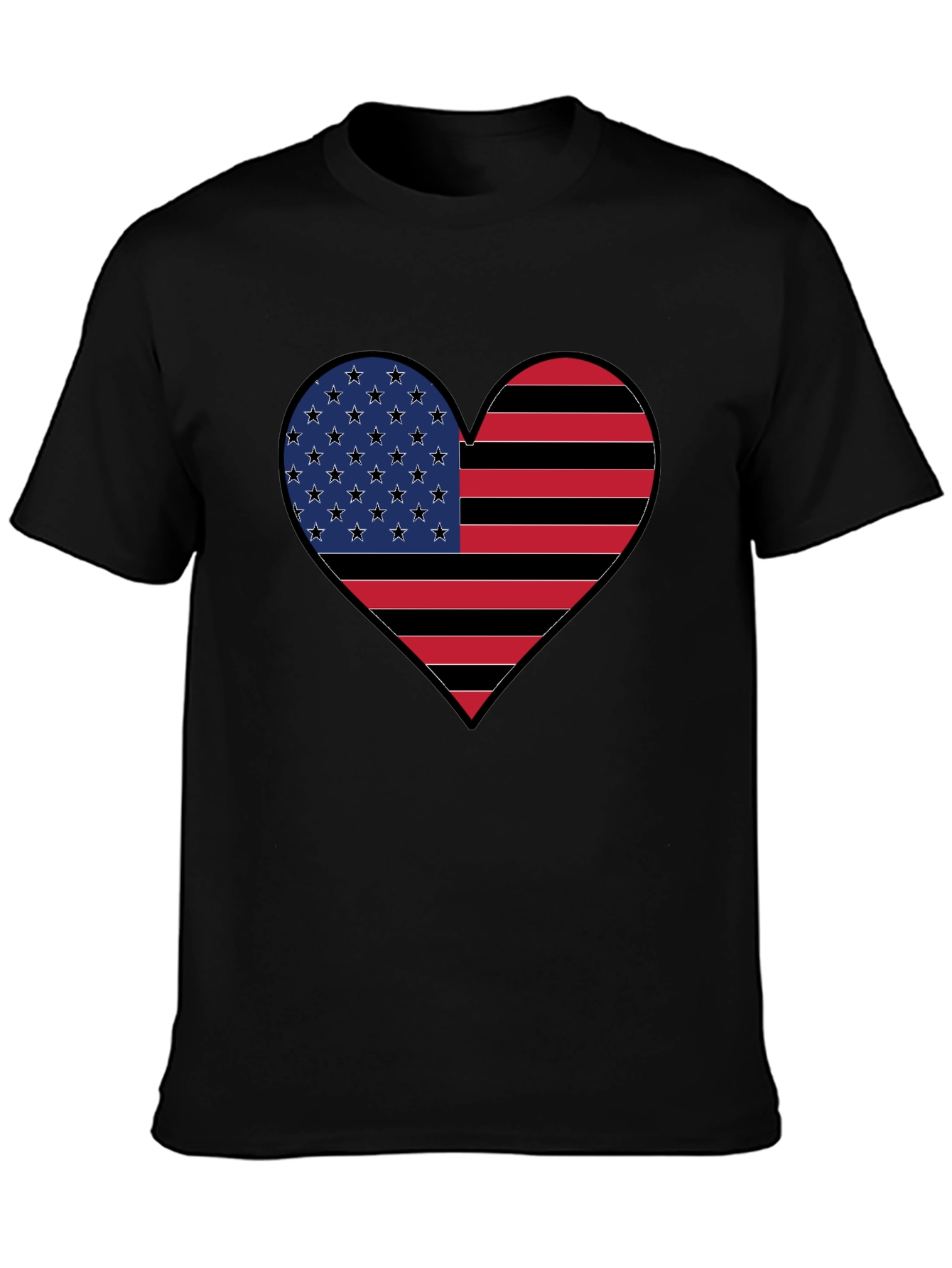 American Flag Heart T-Shirt