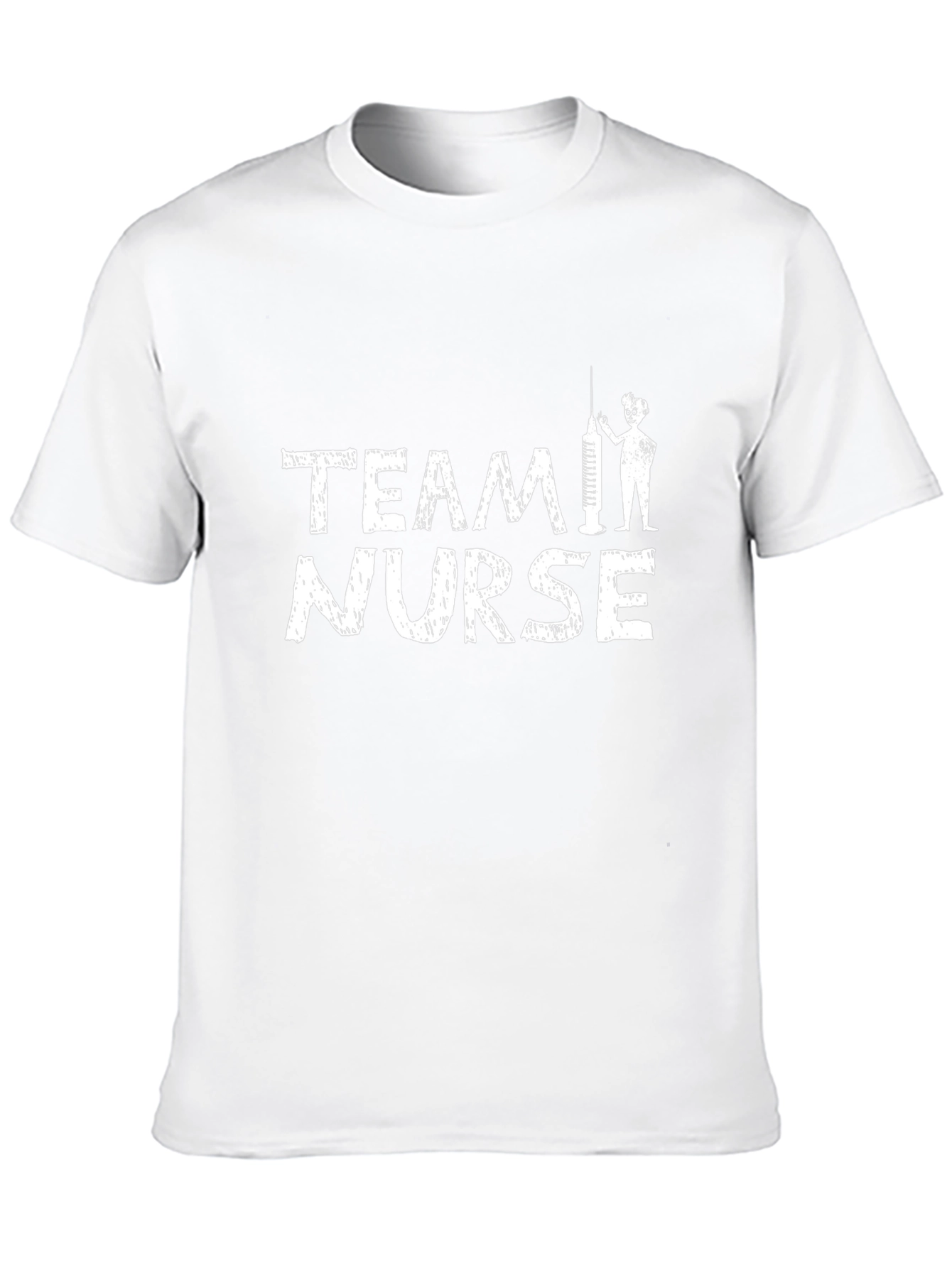 Team Nurse Graphic Tee - Black Cotton T-Shirt