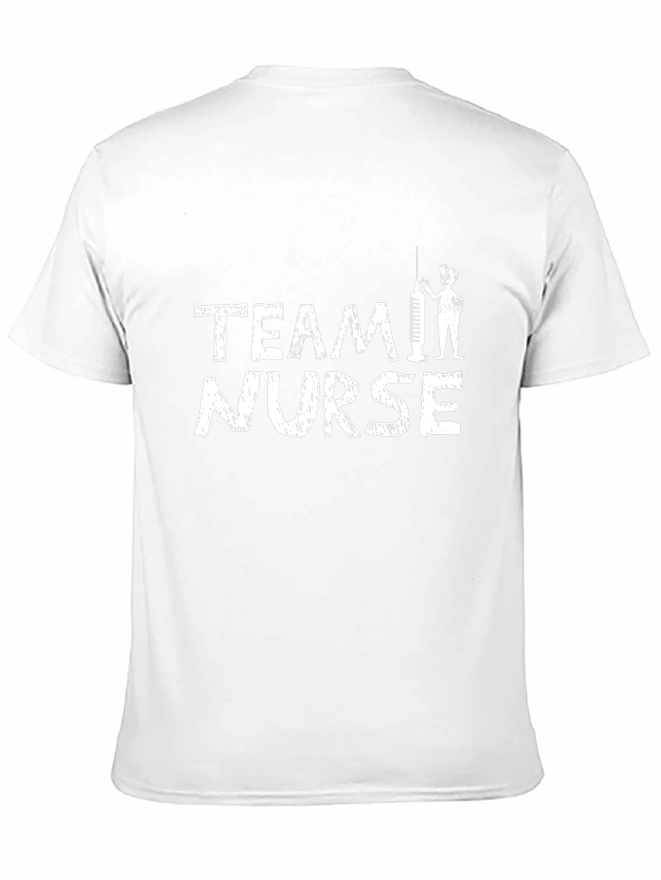 Team Nurse Graphic Tee - Black Cotton T-Shirt