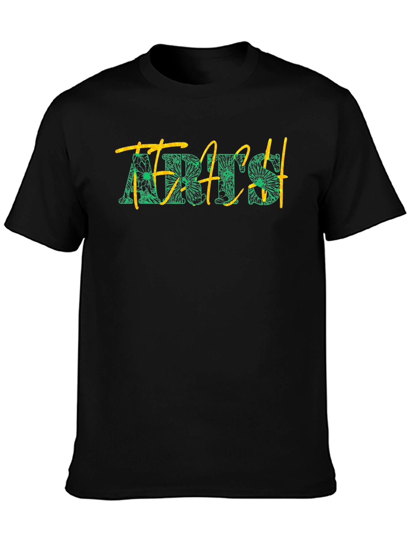 Floral Teach T-Shirt - Black