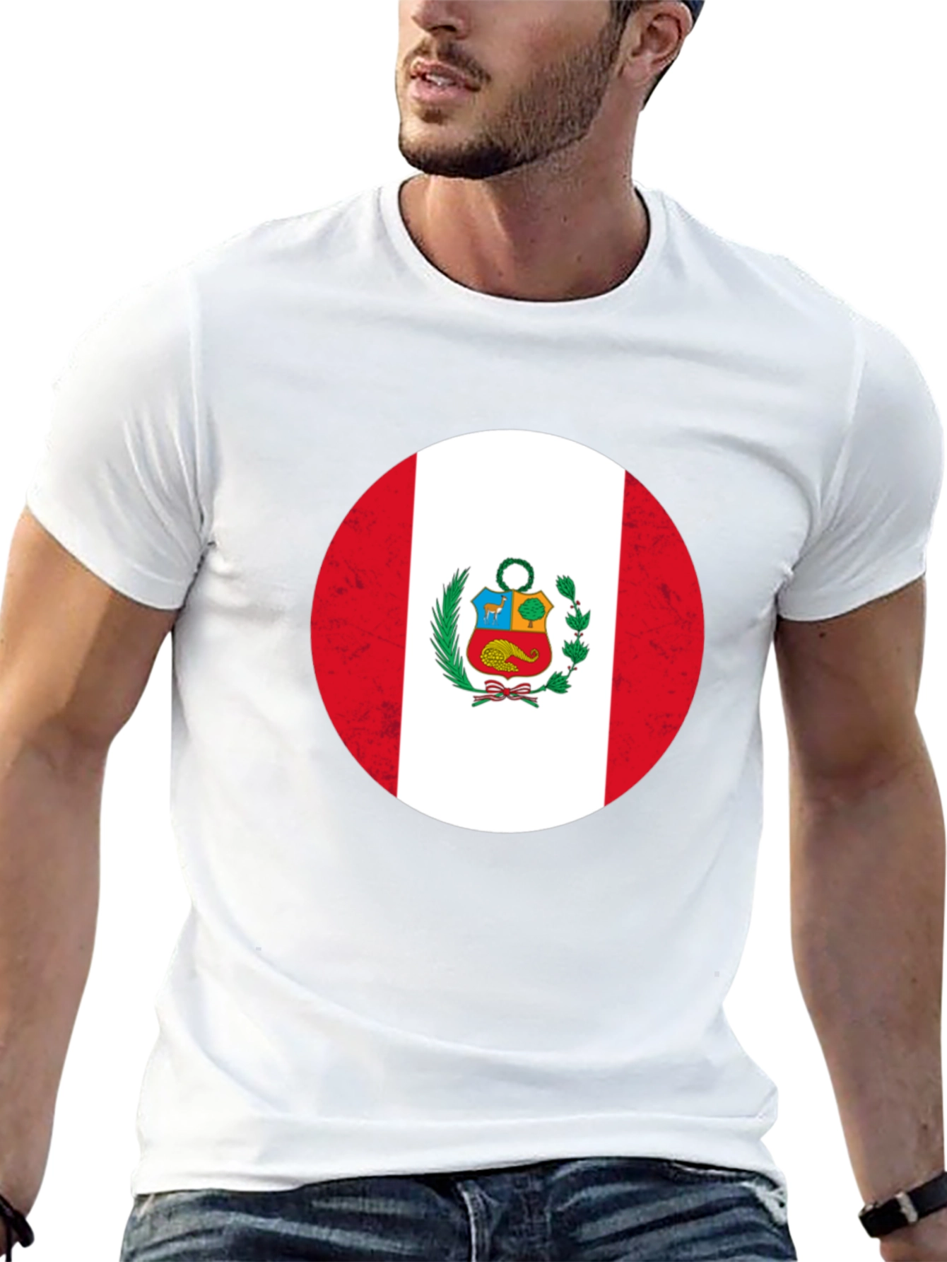 Peru Flag T-Shirt - Black Patriotic Tee