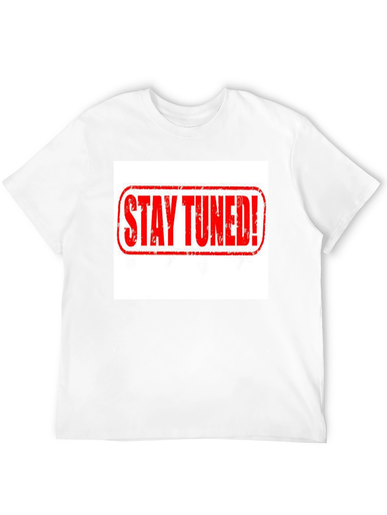 Stay Tuned! Graphic Black T-Shirt