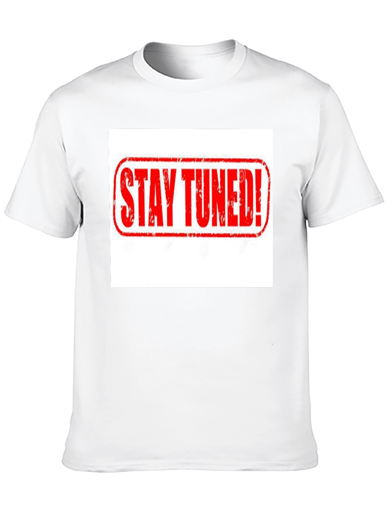 Stay Tuned! Graphic Black T-Shirt