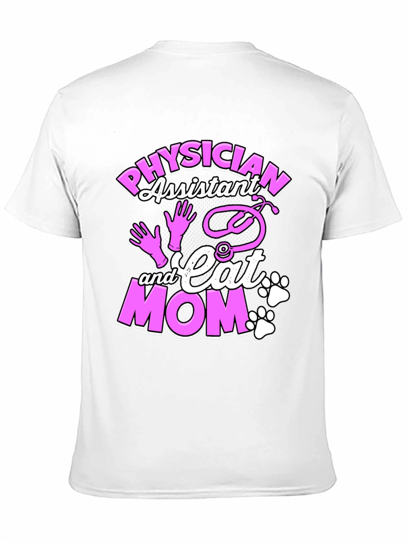 Physician Assistant & Cat Mom Graphic T-Shirt
