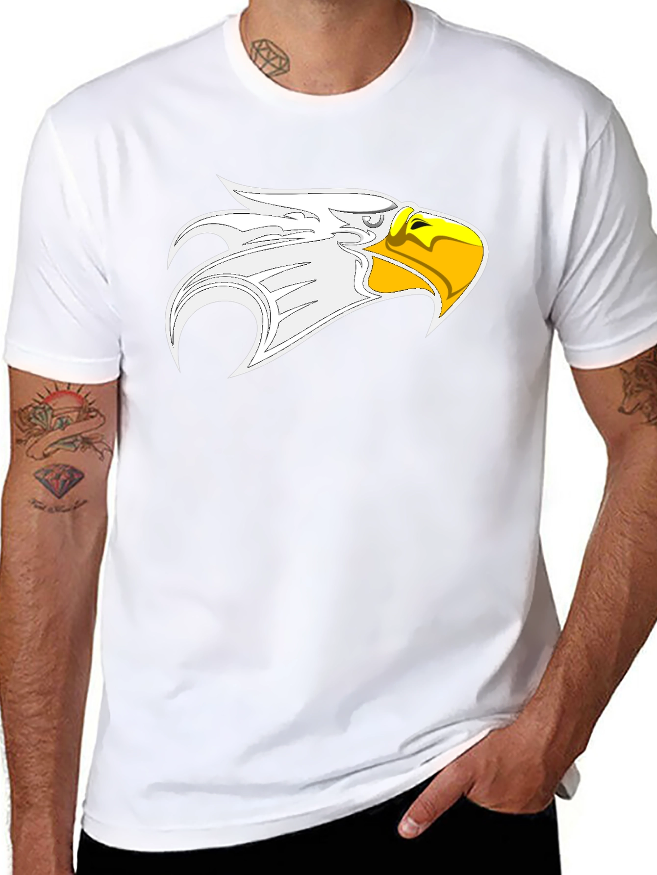 Bold Eagle Graphic Black T-Shirt