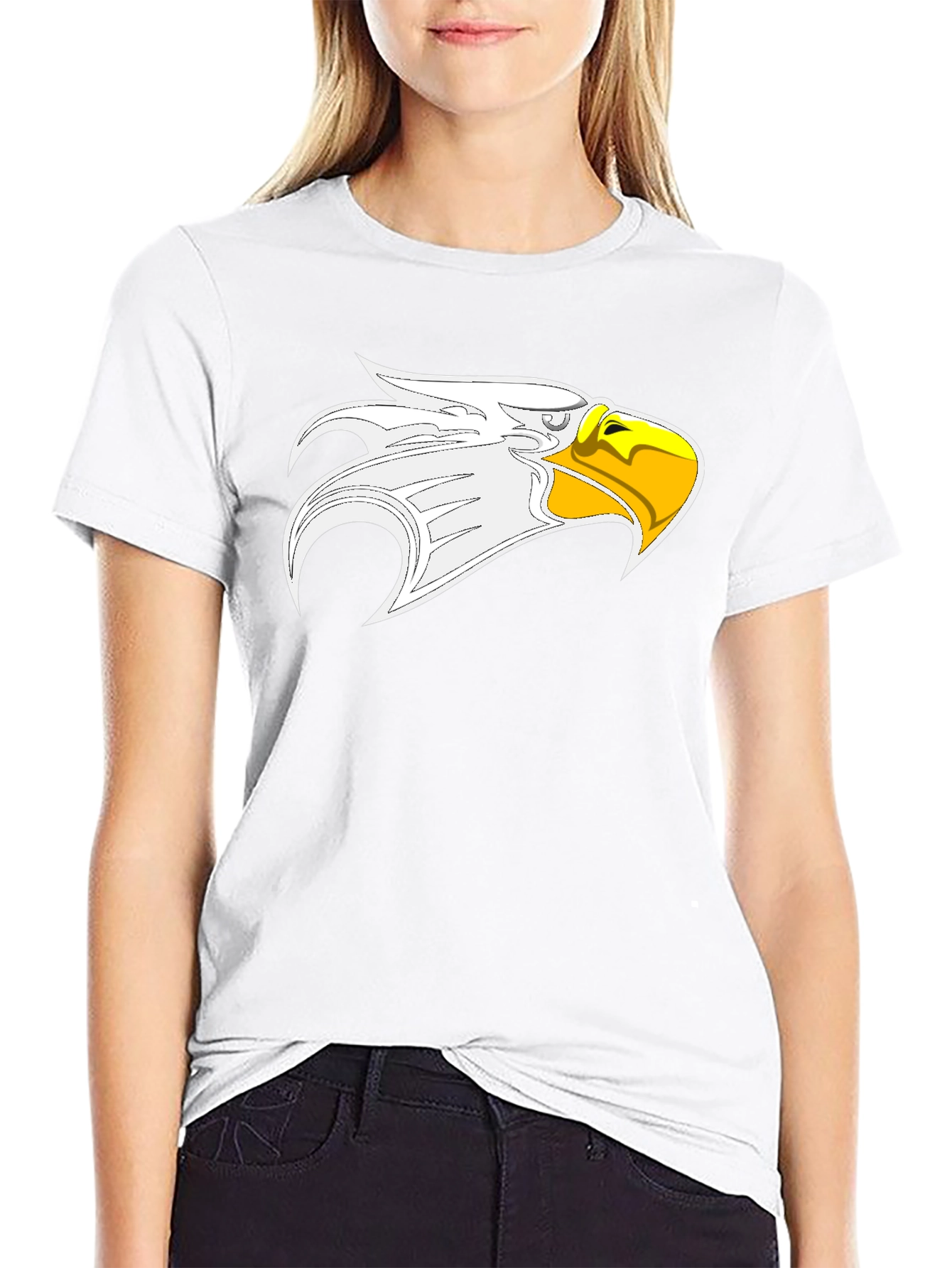 Bold Eagle Graphic Black T-Shirt