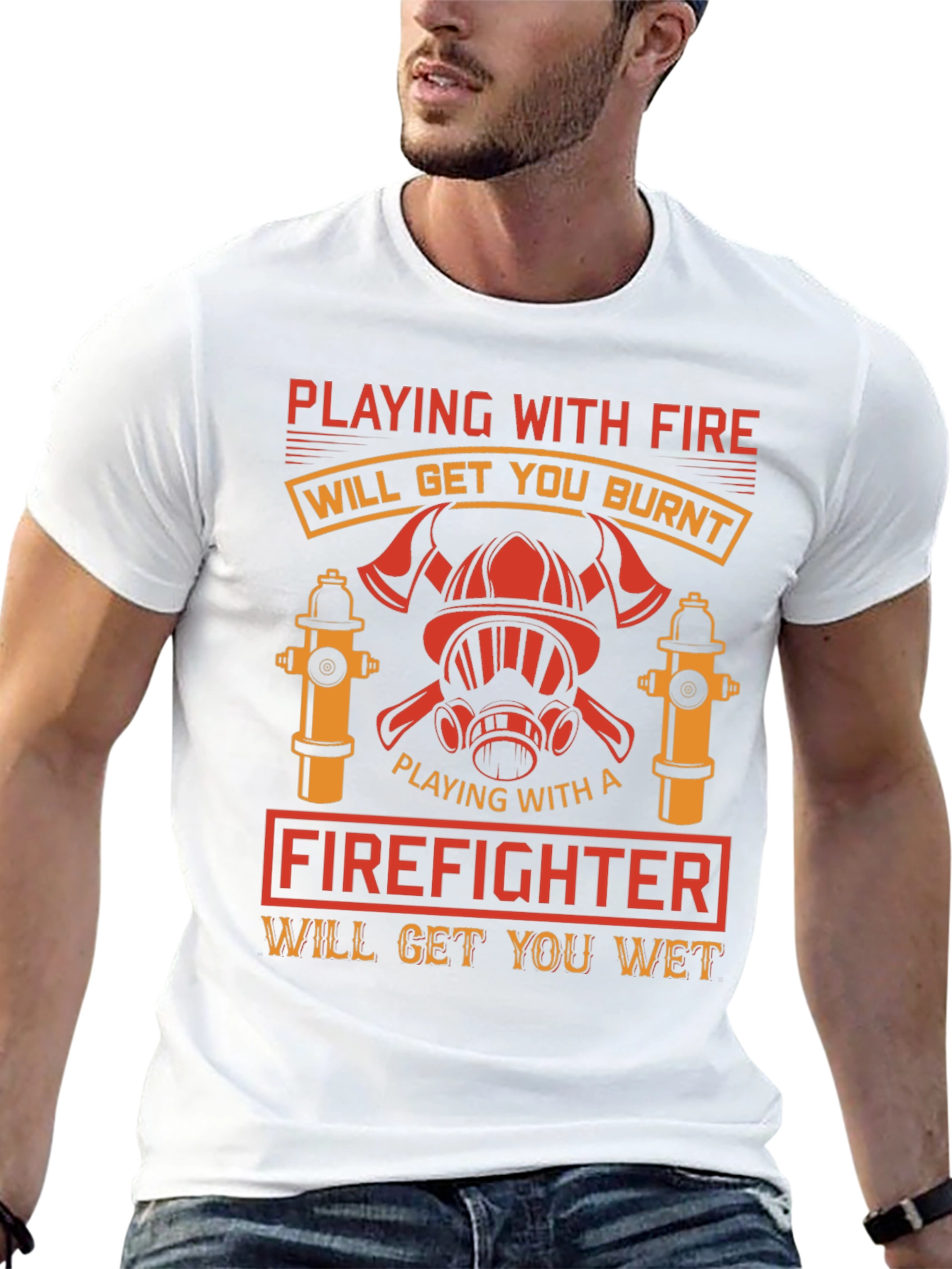 Firefighter Humor Graphic T-Shirt