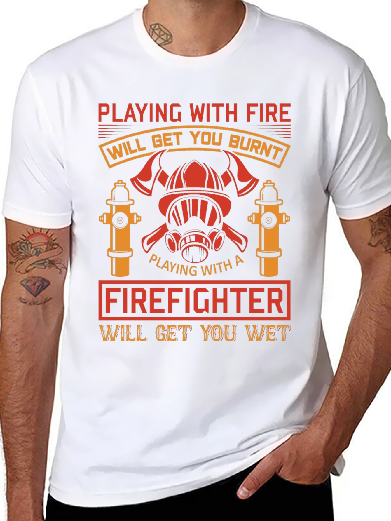 Firefighter Humor Graphic T-Shirt