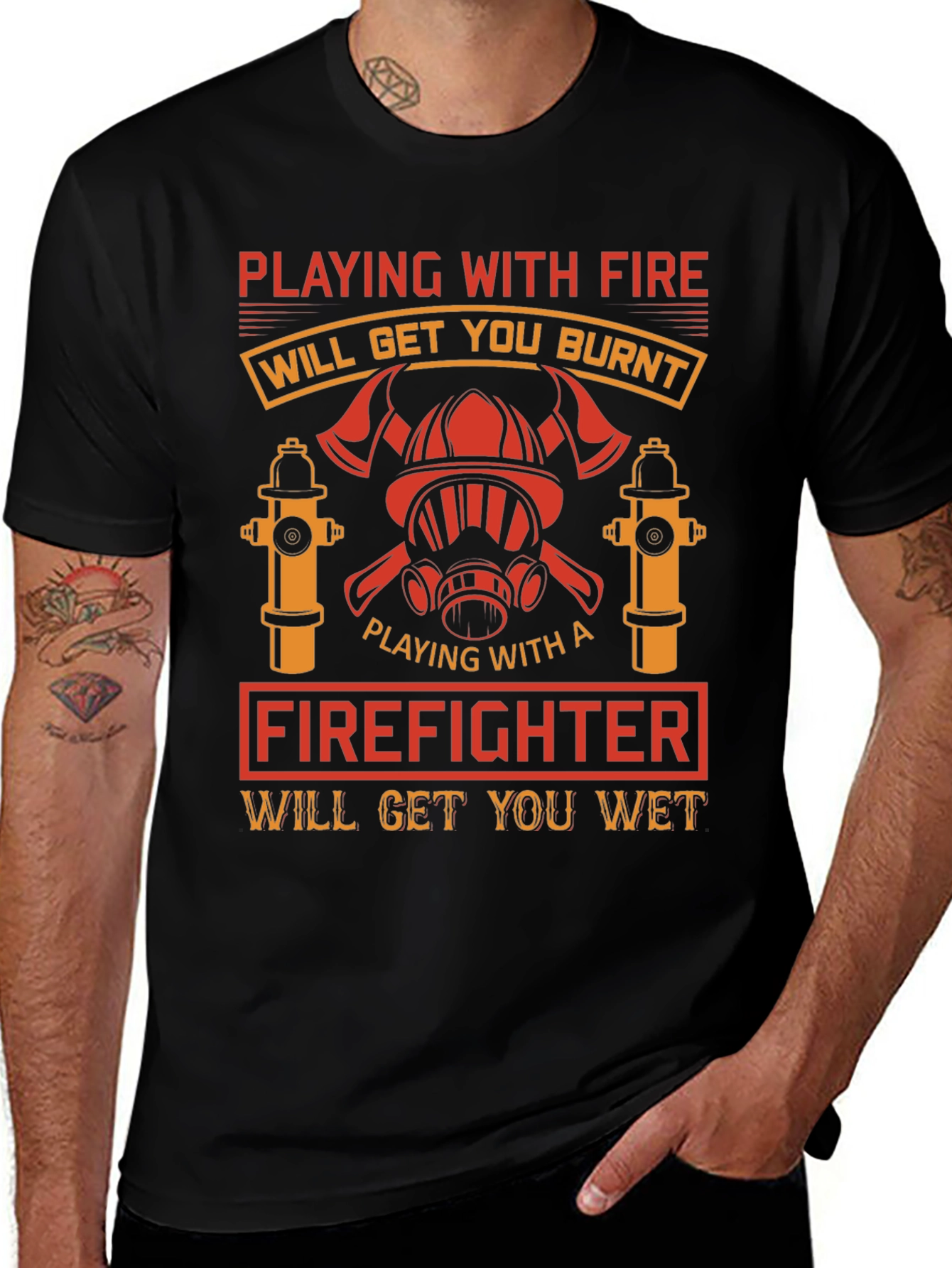 Firefighter Humor Graphic T-Shirt