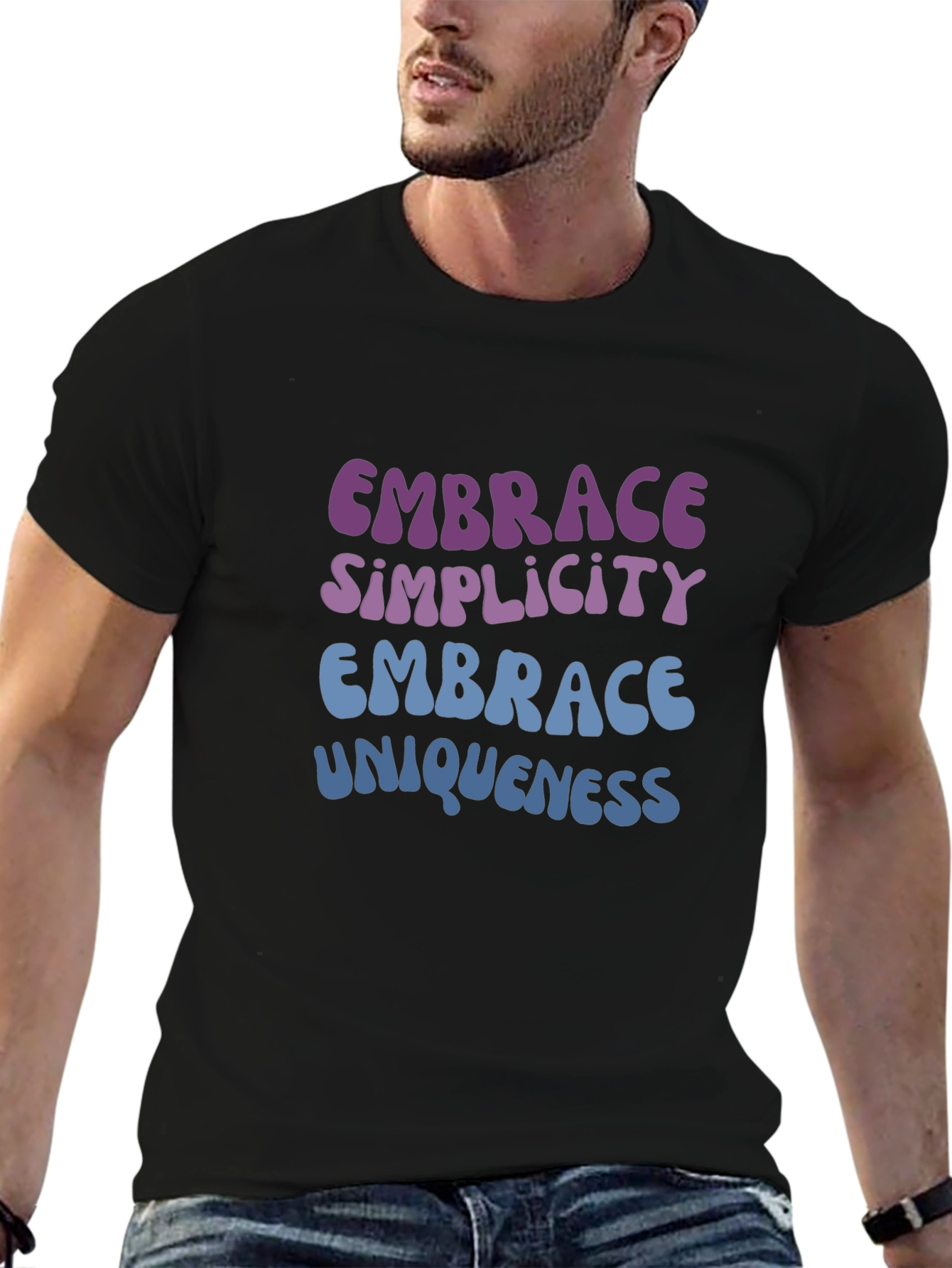 Embrace Simplicity & Uniqueness Graphic T-Shirt