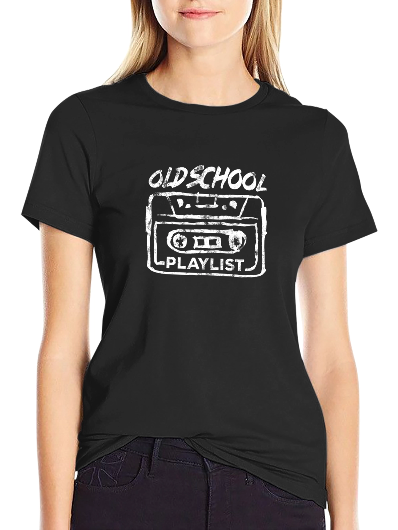 Oldschool Playlist Cassette Tape T-Shirt