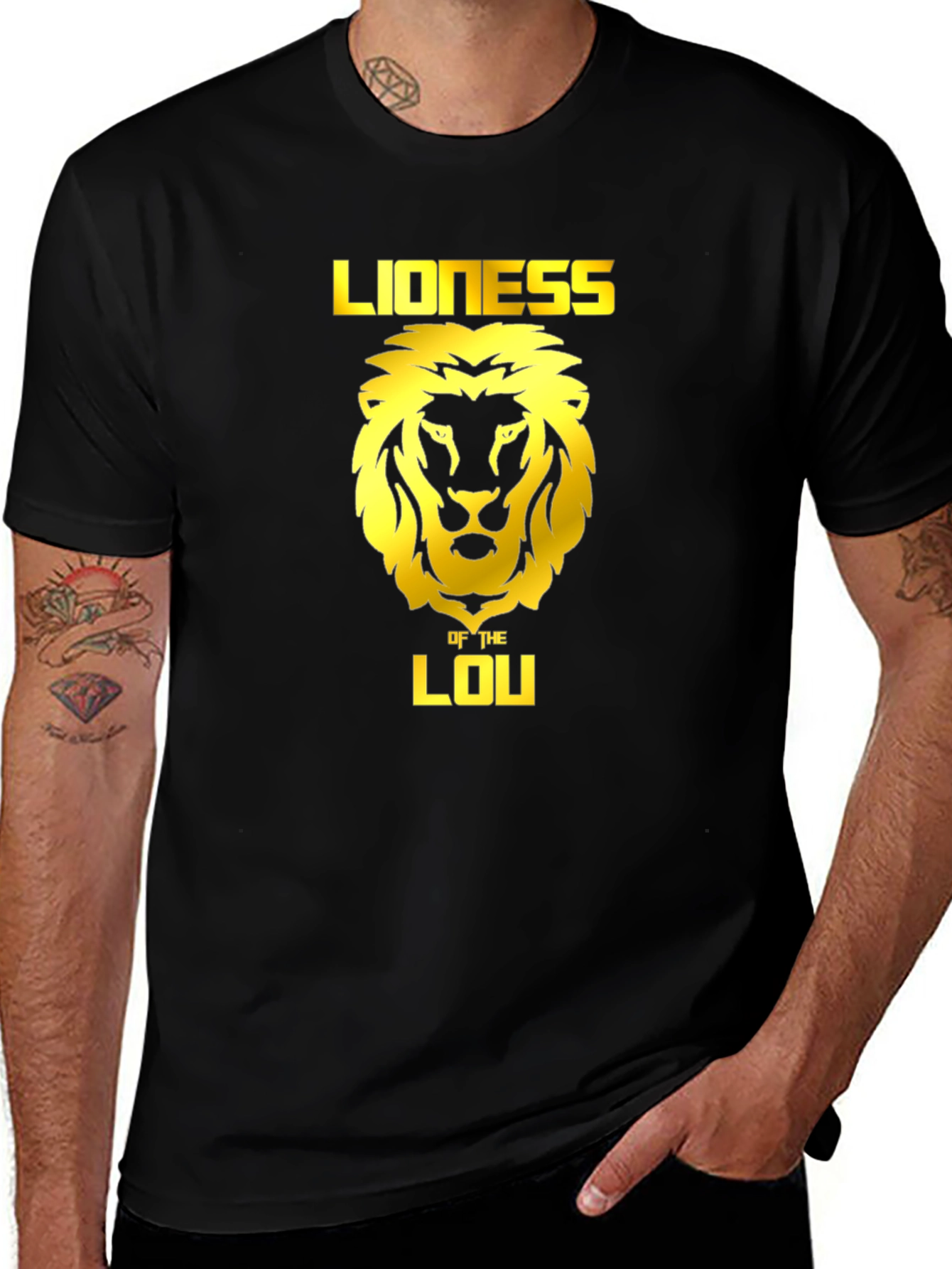 Lioness of the Lou Black T-Shirt - Graphic Tee