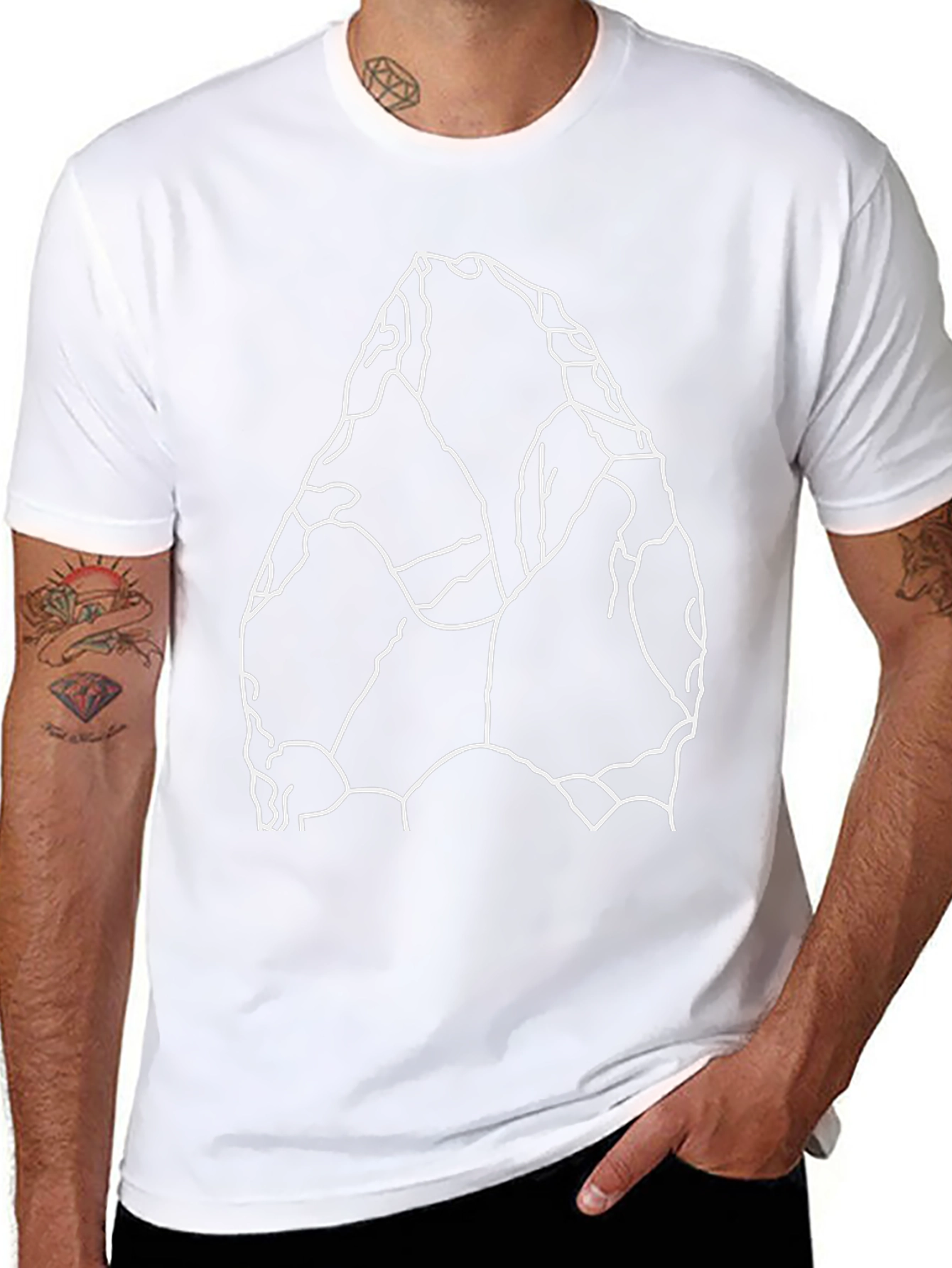 Stone Age Arrowhead Graphic T-Shirt