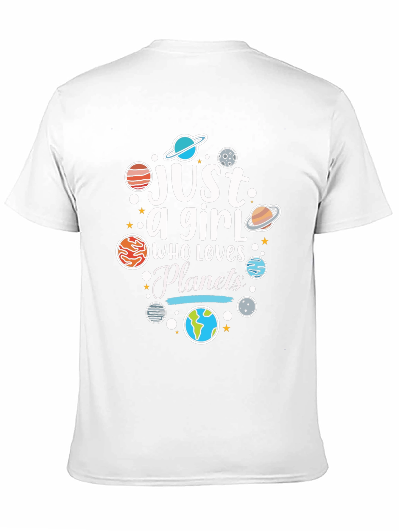 Just a Girl Who Loves Planets T-Shirt